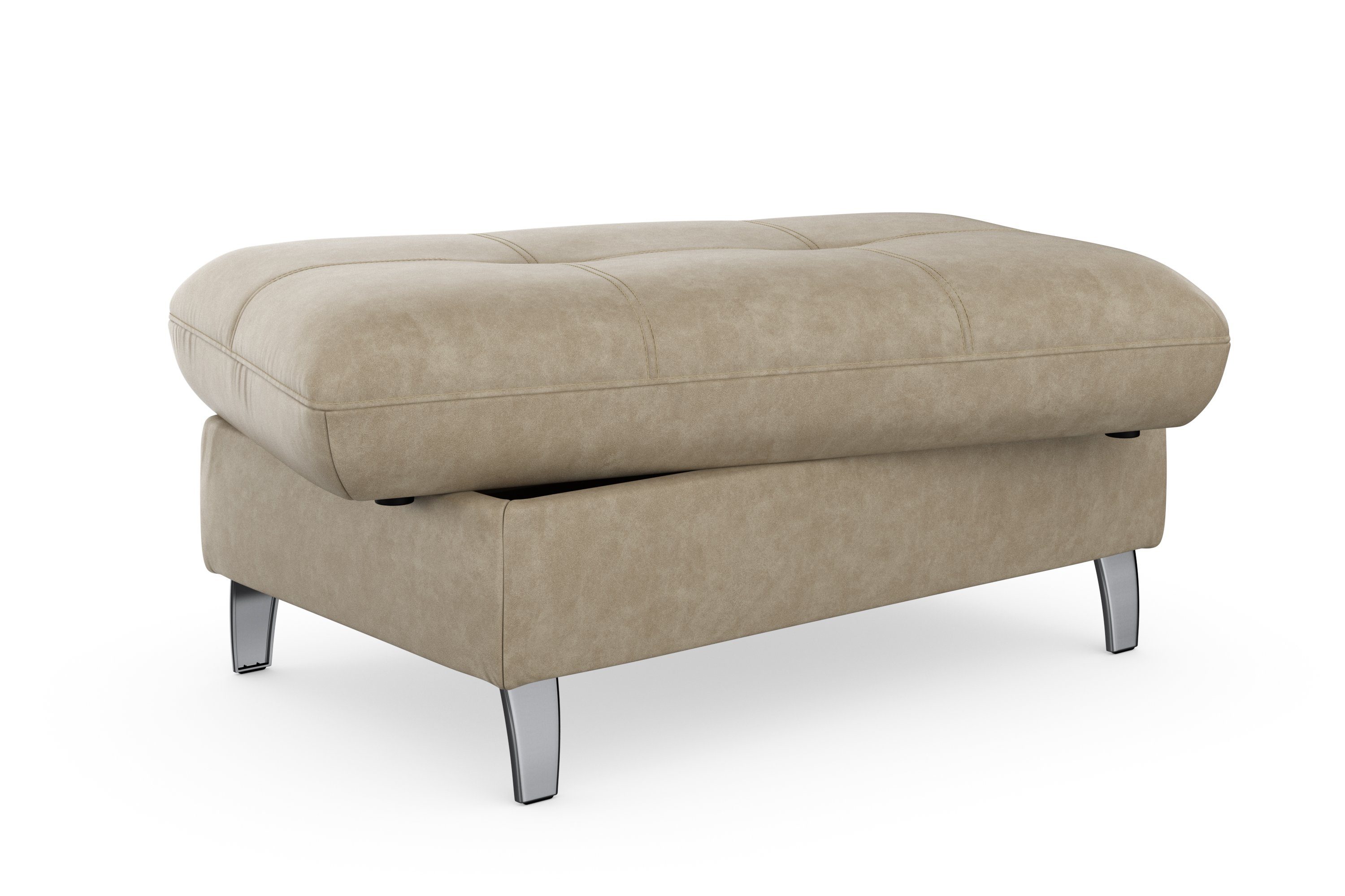 sit&more Hocker met bergruimte Maggiore met bergruimte en moderne metalen poten