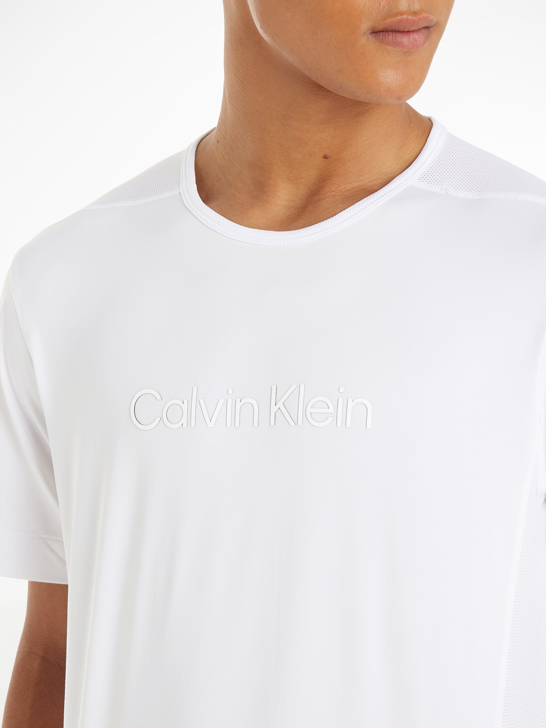 Calvin Klein Performance Shirt met korte mouwen met een ronde hals