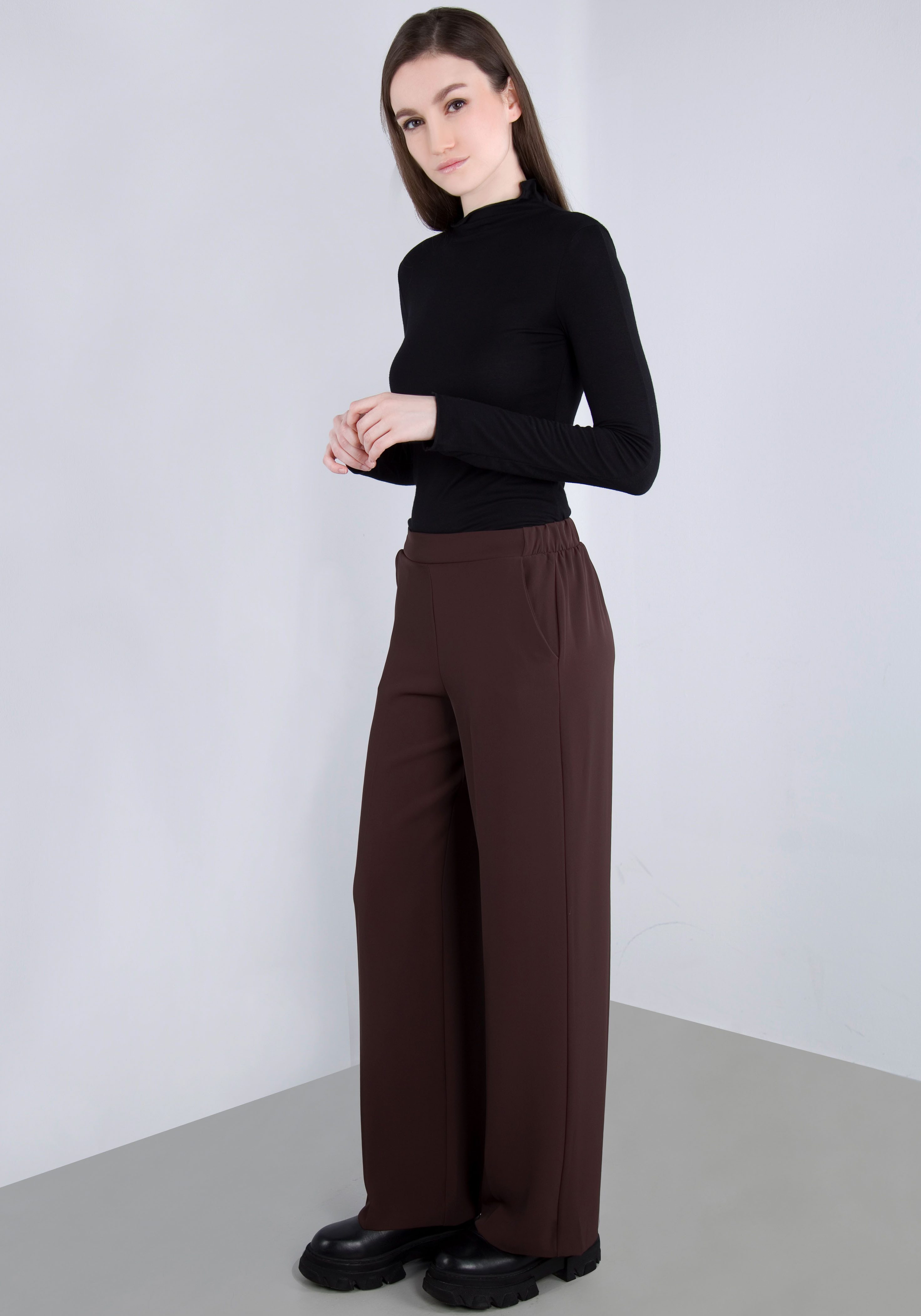 IMPERIAL Comfortbroek met wijde pijpen