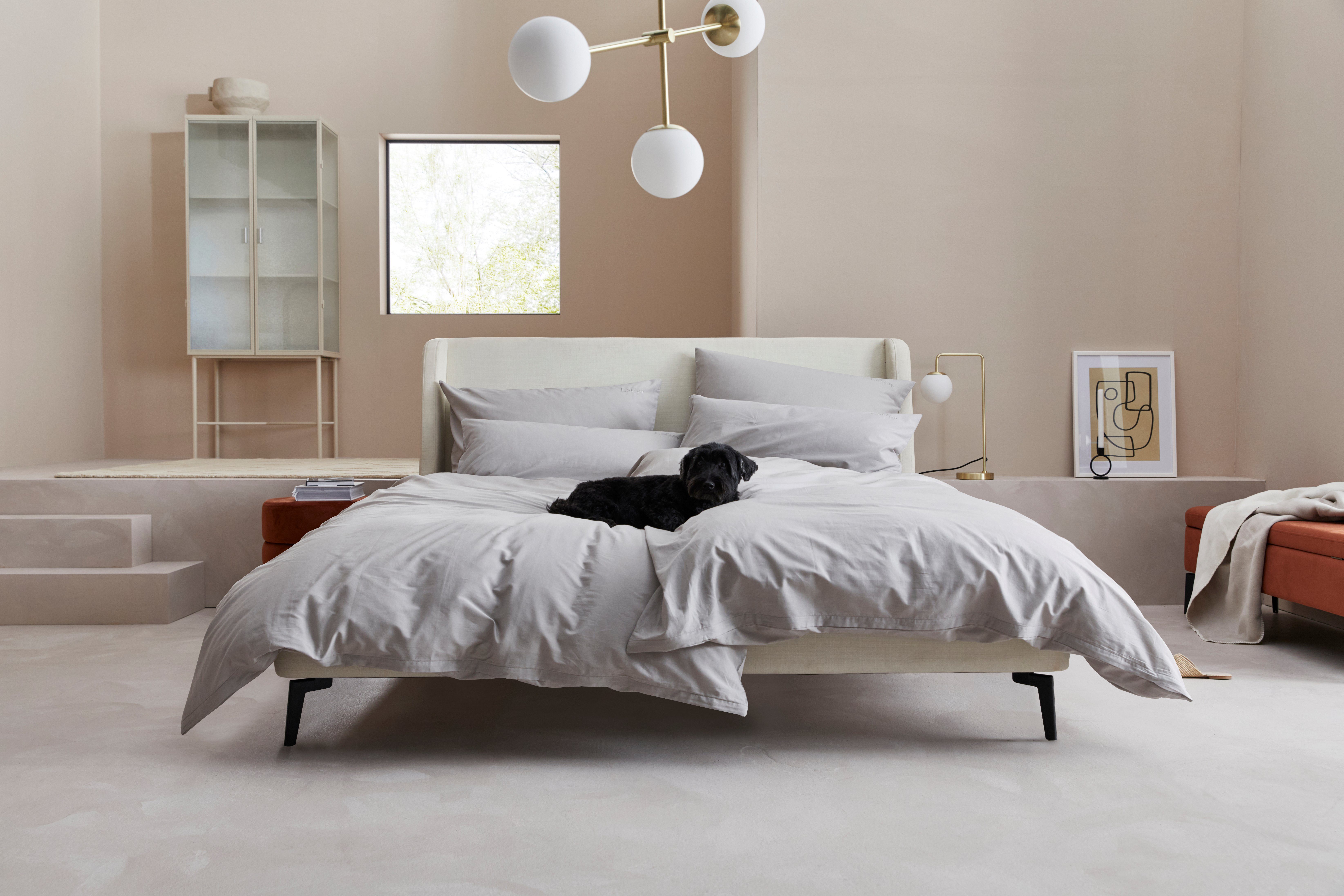 LeGer Home by Lena Gercke Gestoffeerd bed Mayra 3 verschillende kleuren en 2 stofkwaliteiten