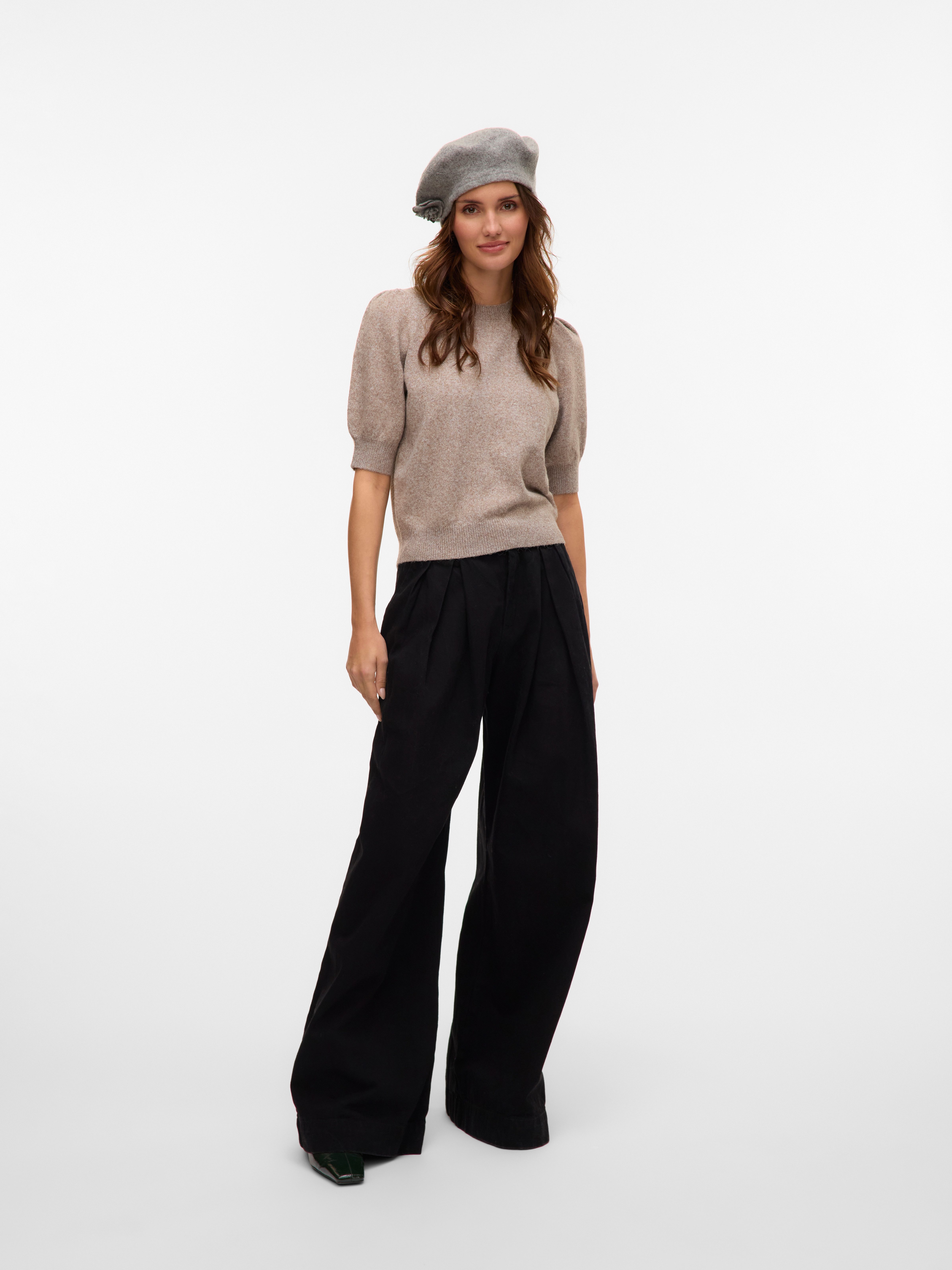 Vero Moda Trui met korte mouwen VMDOFFY 2/4 O-NECK PULLOVER GA NOOS