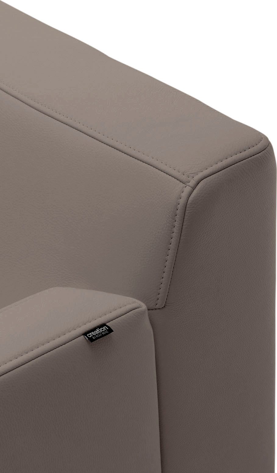 Creation BY ROLF BENZ Hoekbank CR.446 in een minimalistische, gewichtloze look, breedte 275 cm