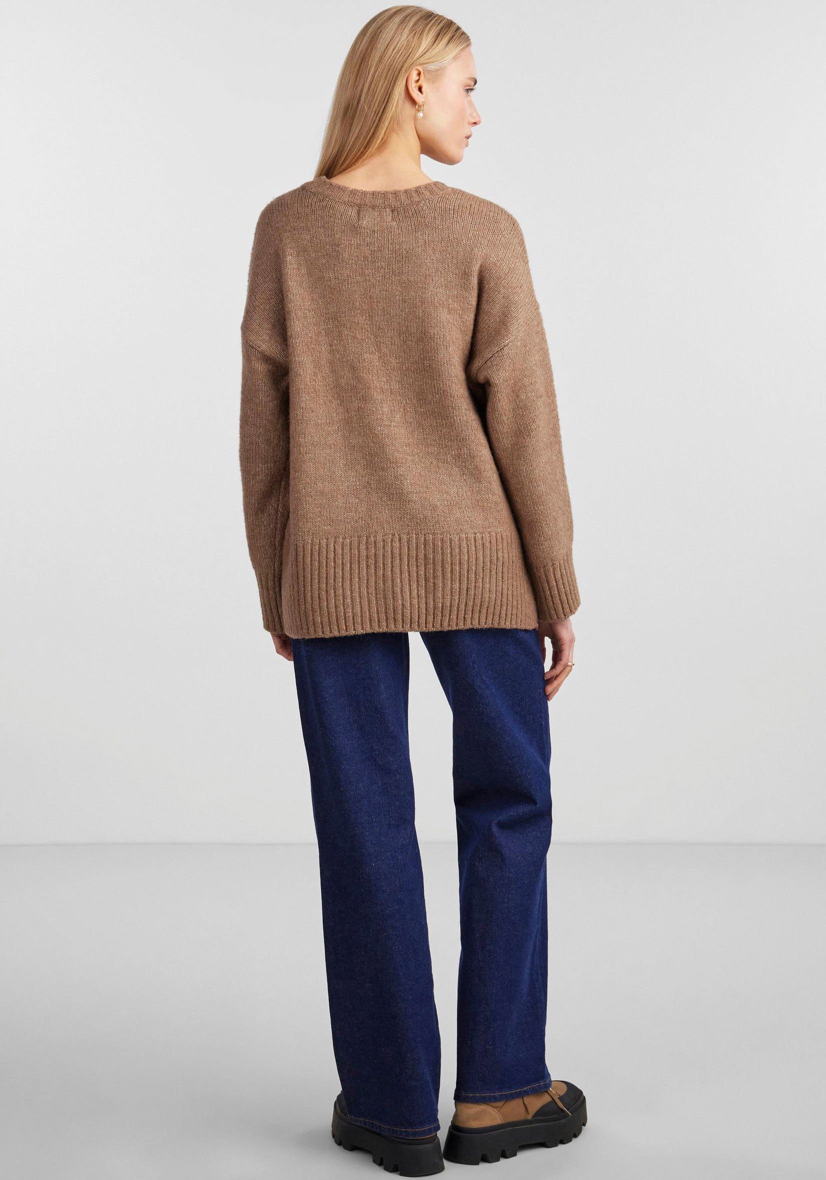 pieces Trui met ronde hals PCNANCY LS LOOSE O-NECK KNIT NOOS BC