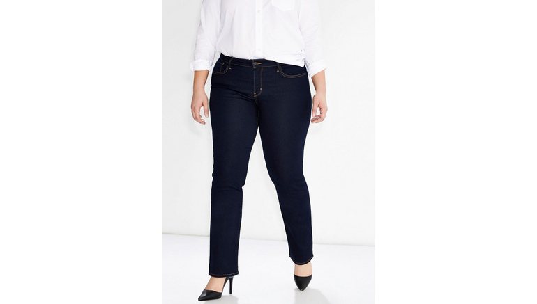 Levi's® Plus Straight jeans 314 Shaping Straight van katoen-stretch