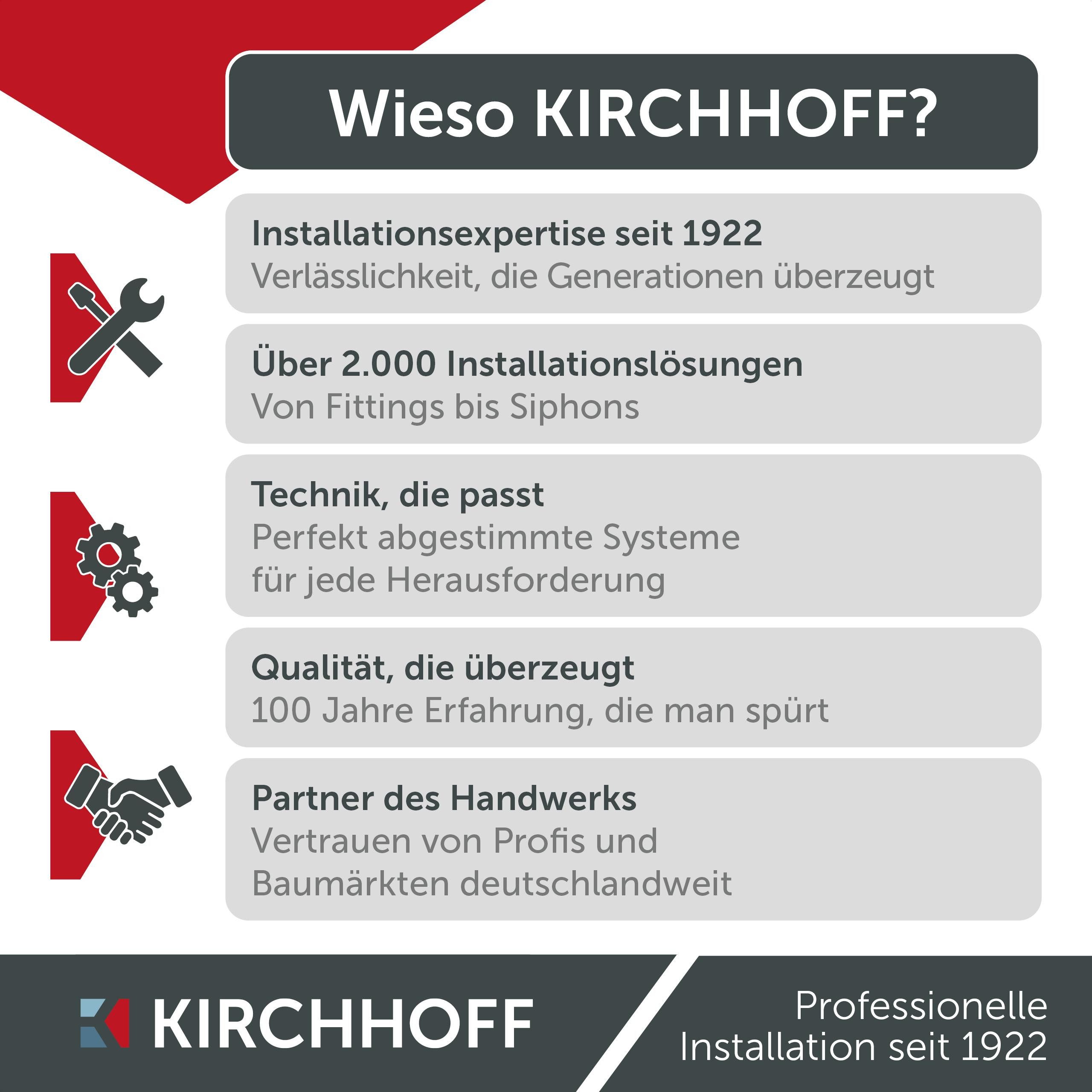 Kirchhoff Sifon Design flesafvoer inclusief reinigingsopening Buisvormige geurafsluiter voor wastafels/wasbakken
