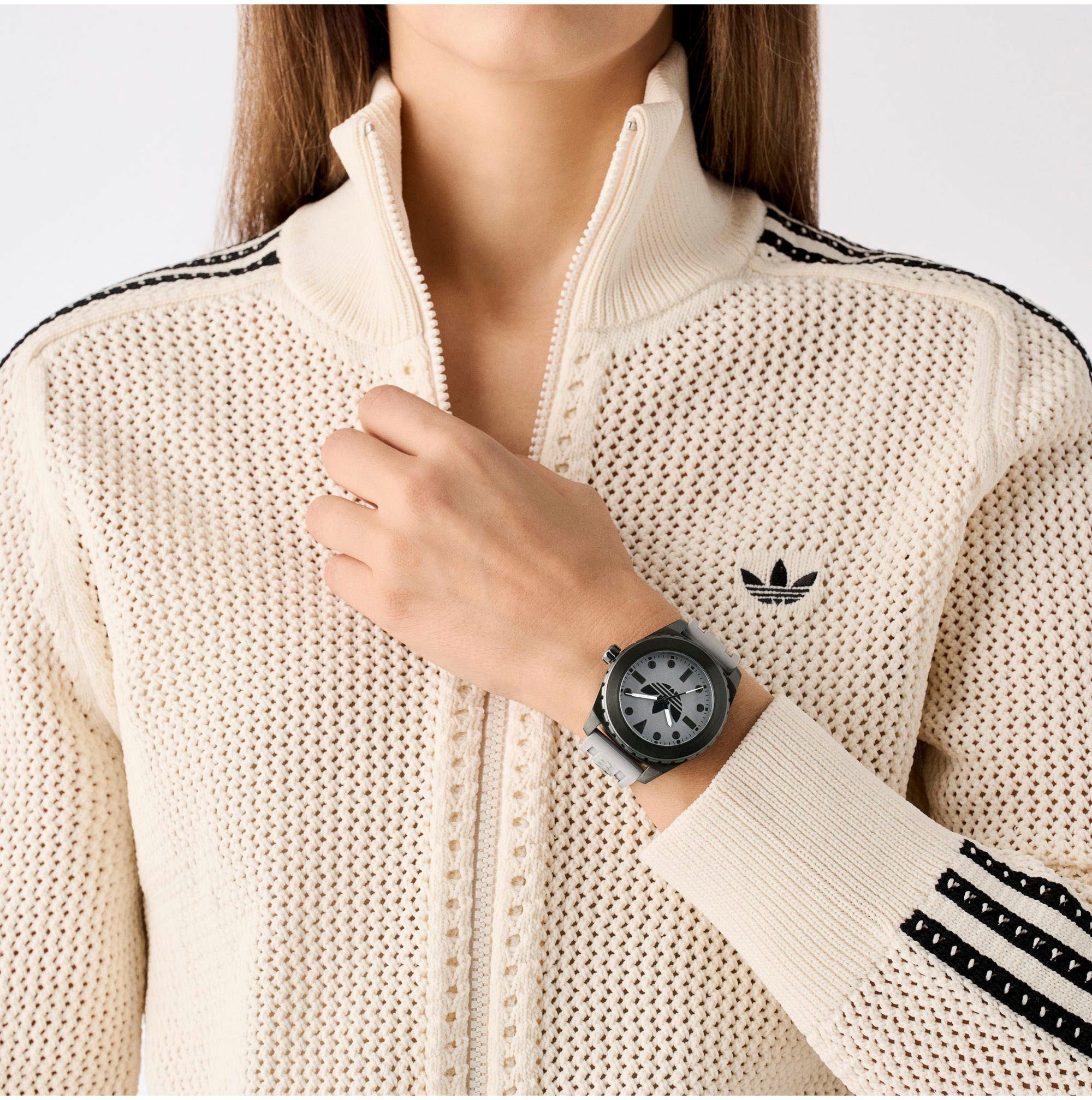 adidas Originals Kwartshorloge DISCOVERER ONE Polshorloge, heren, dames, siliconen band, waterafstotend tot 5 bar