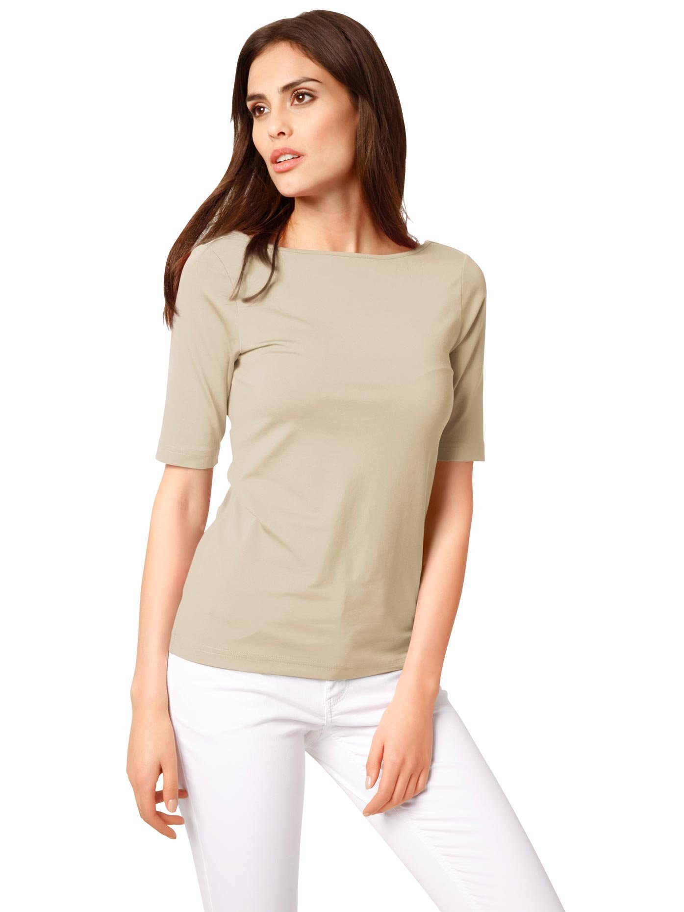 heine Shirt met korte mouwen U-Boot Shirt (1-delig)