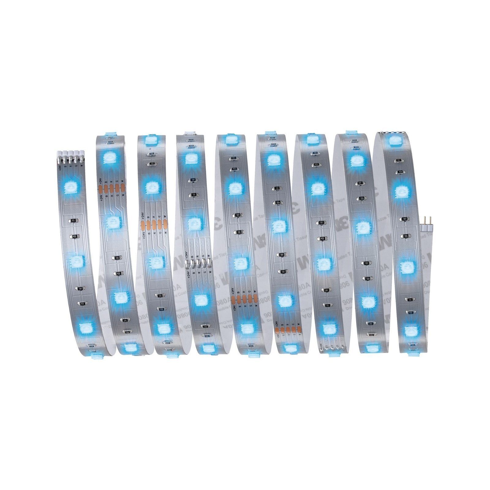 Paulmann Led-strepen MaxLED 250 Stripe 2,5m RGBW IP20 3000K 17W 24V zilverkleur (1 stuk)