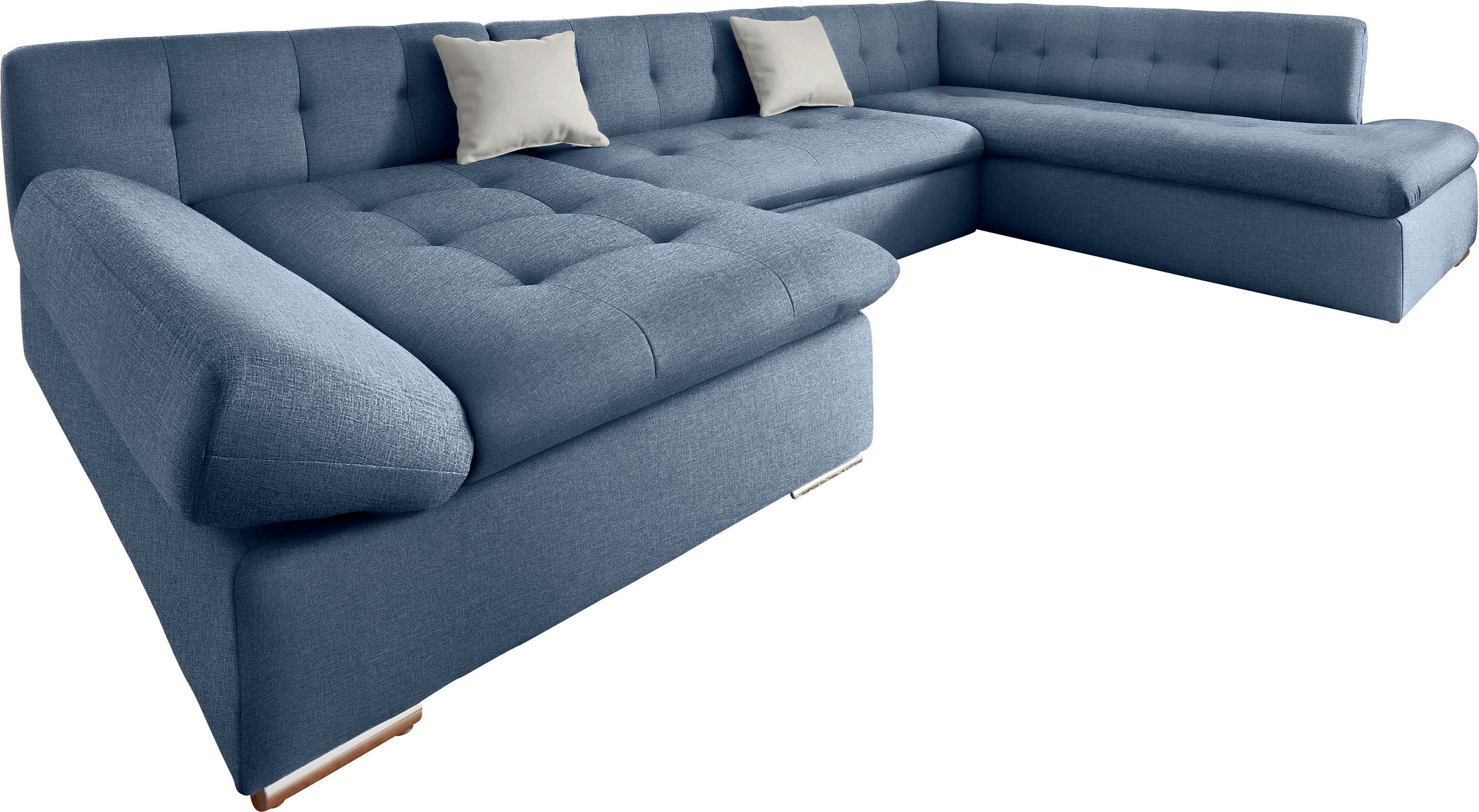 TRENDMANUFAKTUR Zithoek Reggae II, incl. armleuningverstelling, tijdloos modern, comfortabel, U-vorm