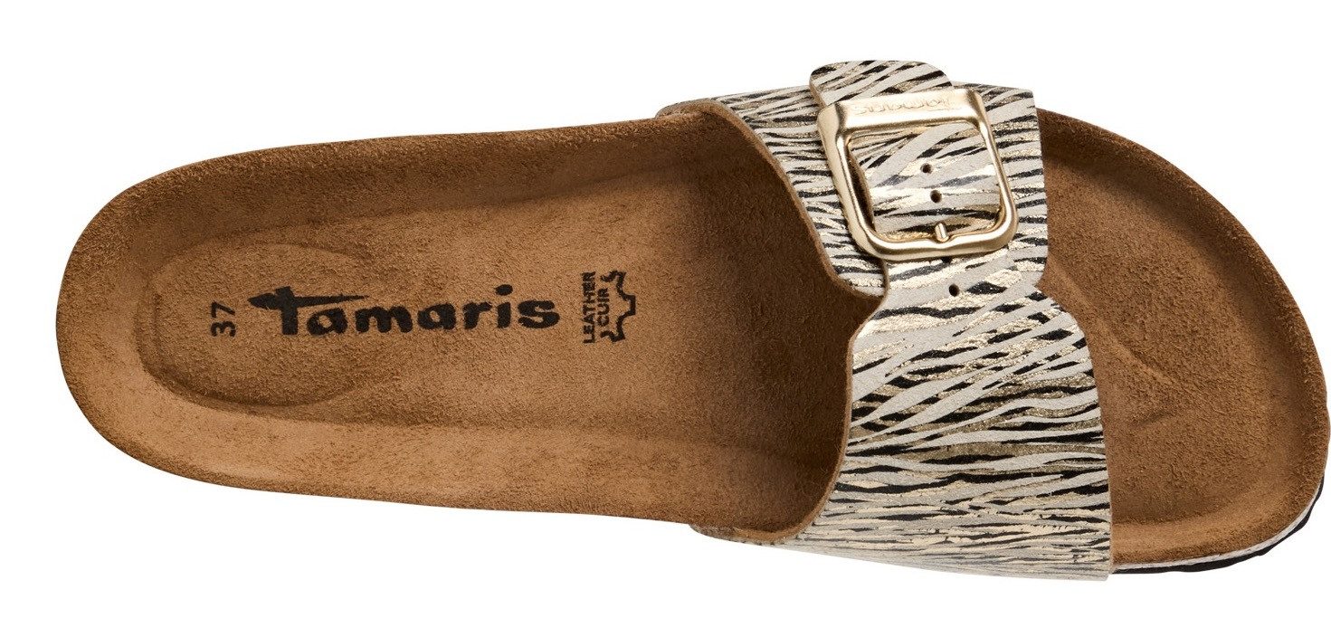 Tamaris Slippers Corra , zomerschoen, slippers met verstelbare gesp