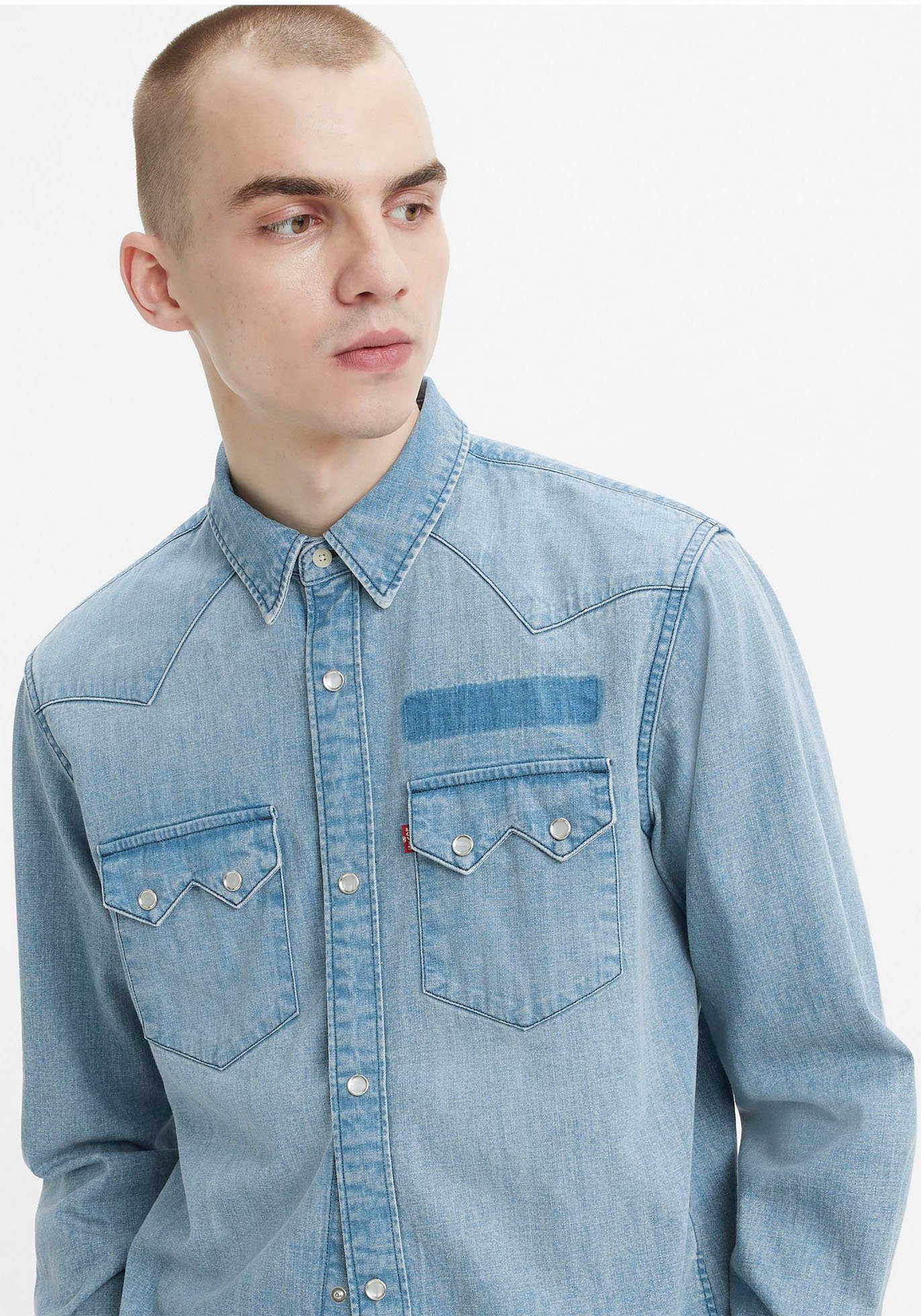 Levi's® Jeans overhemd SAWTOOTH RLX FIT WESTERN BLUES