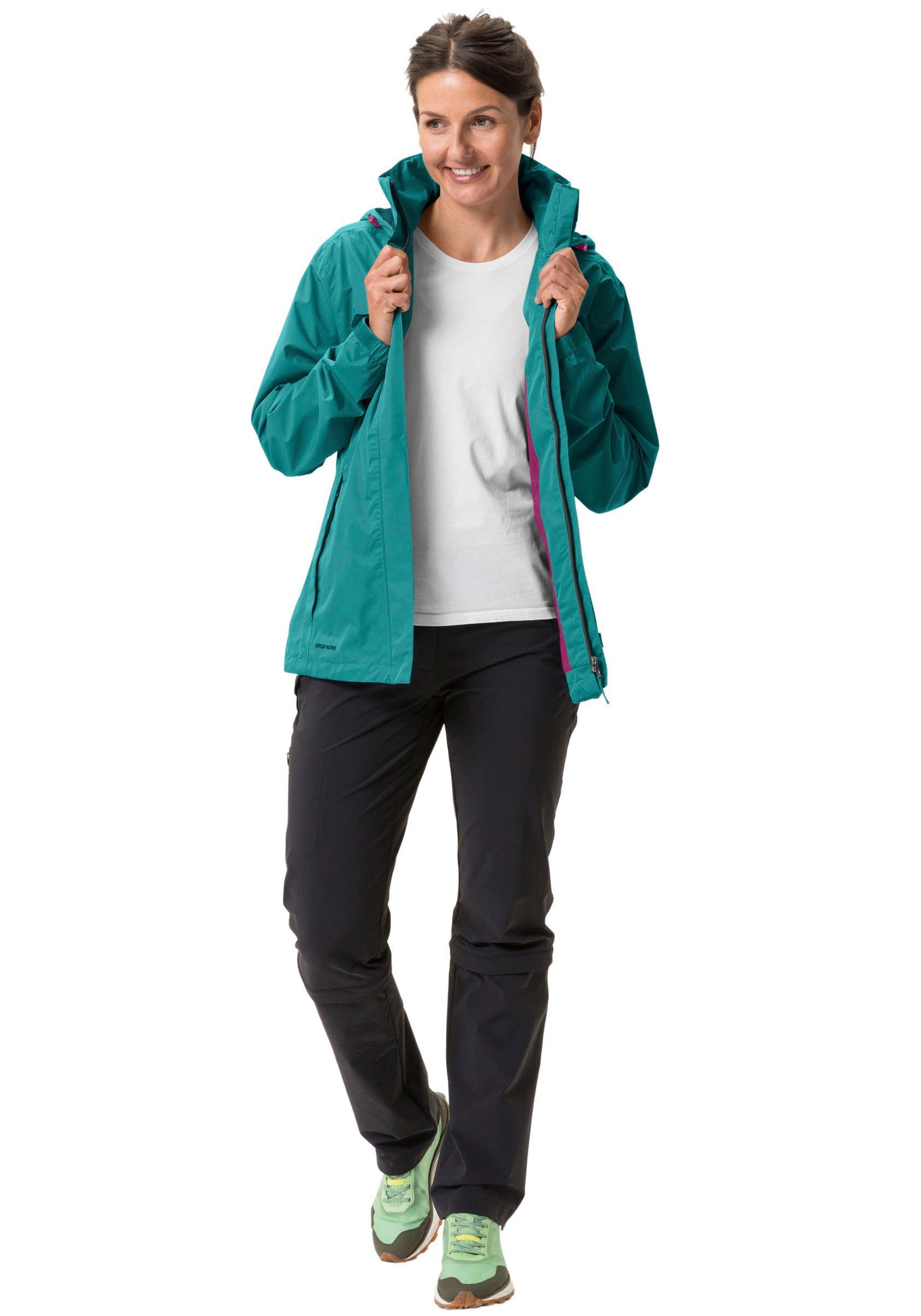 VAUDE Outdoorjack WOMEN'S ESCAPE LIGHT JACKET Waterdicht & winddicht & ademend (1 stuk)