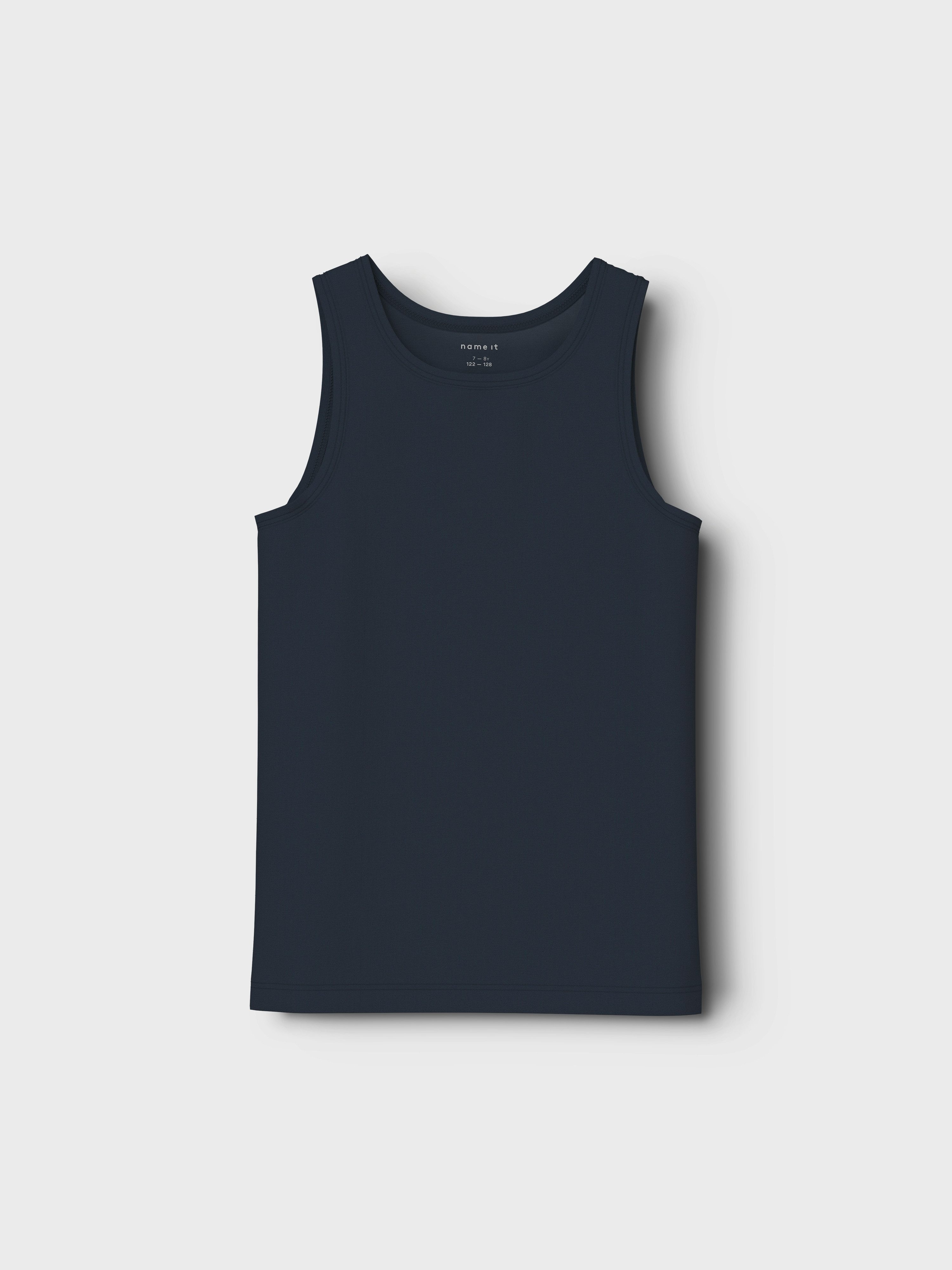 Name It Hemd NKMTANK TOP 2P DARK GREY MEL SKULL NOOS (set, 2 stuks)