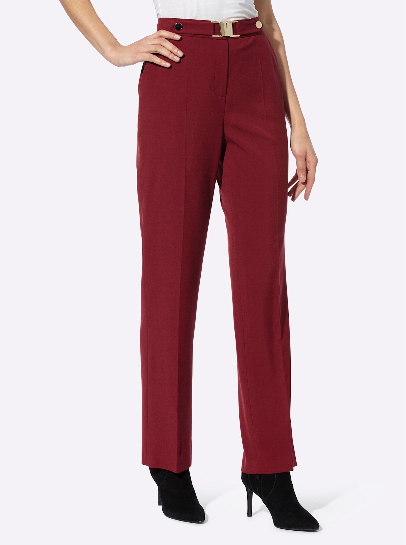 Heine Pantalon met vouw