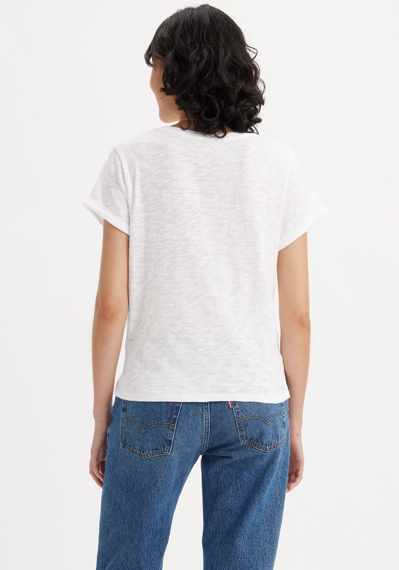 Levi's® Shirt met ronde hals MARGOT TEE van gestructureerde slub garen kwaliteit