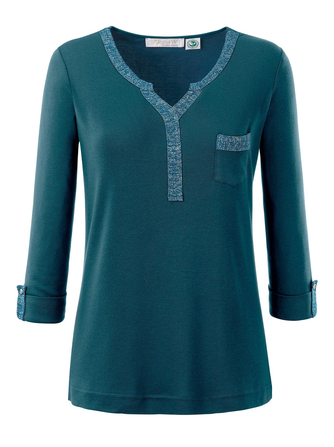 Alessa W. Shirt met 3/4-mouwen Shirt (1-delig)