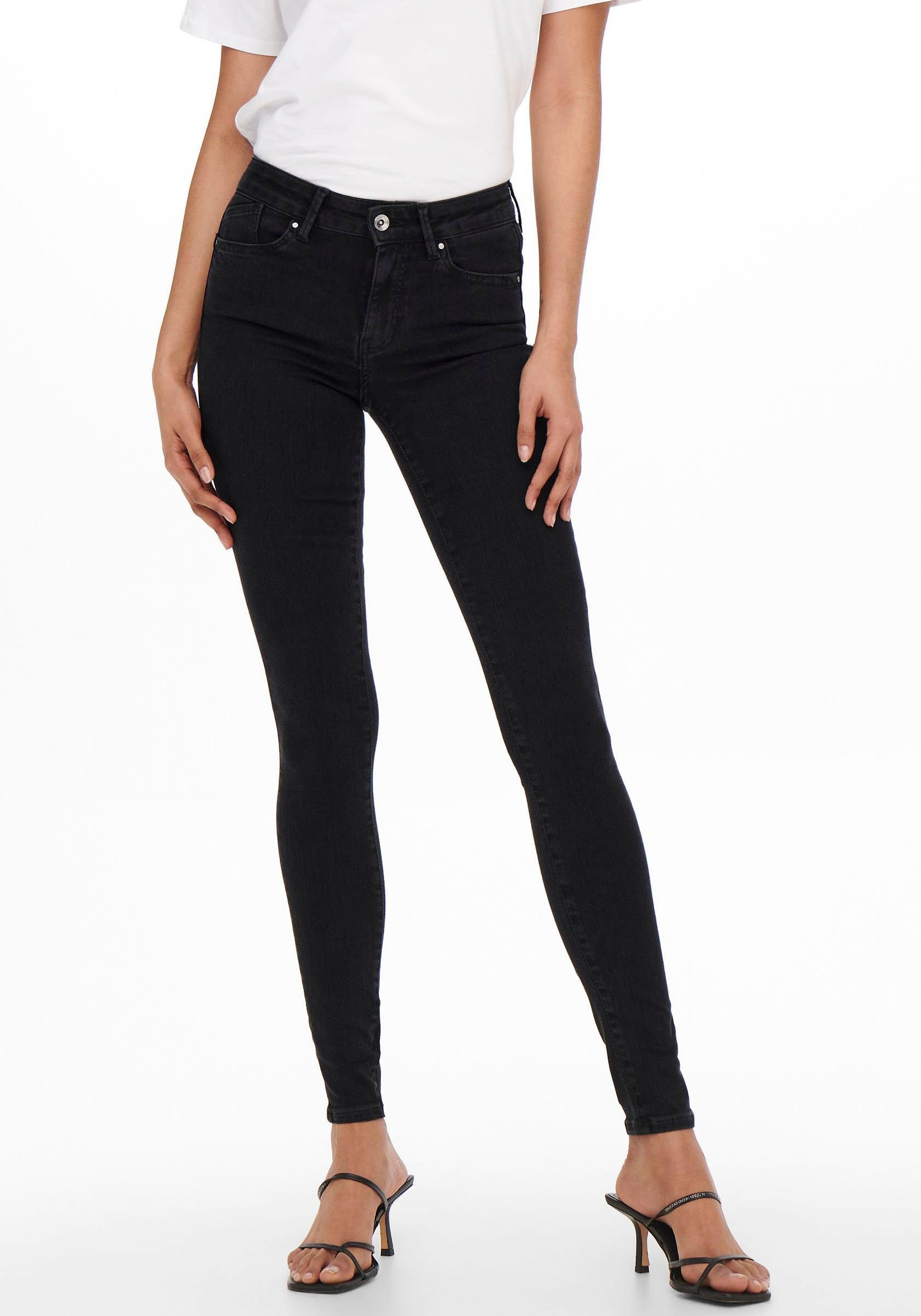 Only Jeggings ONLLUCI MID LONG ANK JEGGING DNM online verkrijgbaar | OTTO