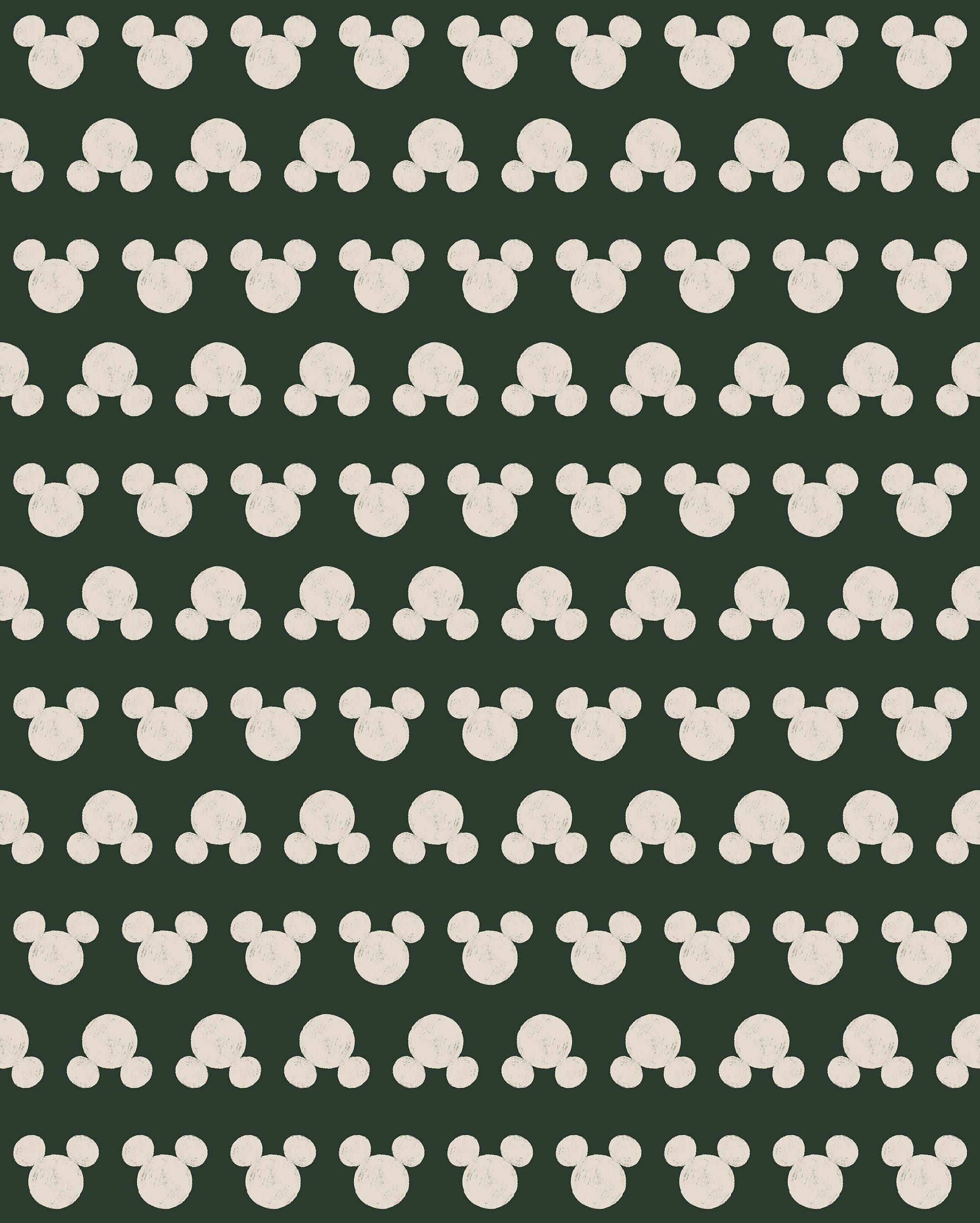 Komar Kinderbehang Disney Mickey Mouse Green Heads (1 stuk)