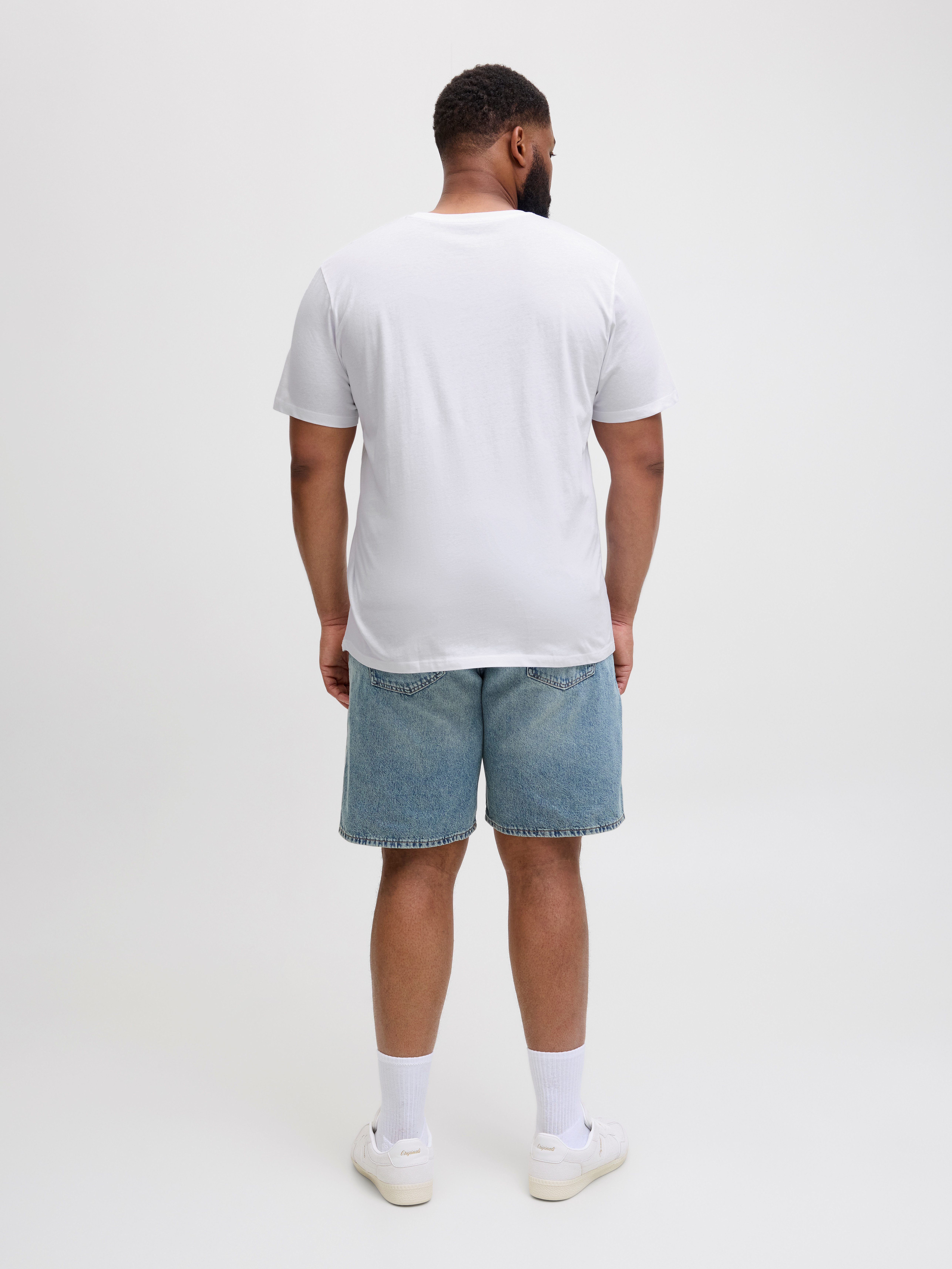 Jack & Jones PlusSize Shirt met ronde hals JJJAXON TEE SS CREW NECK PLS