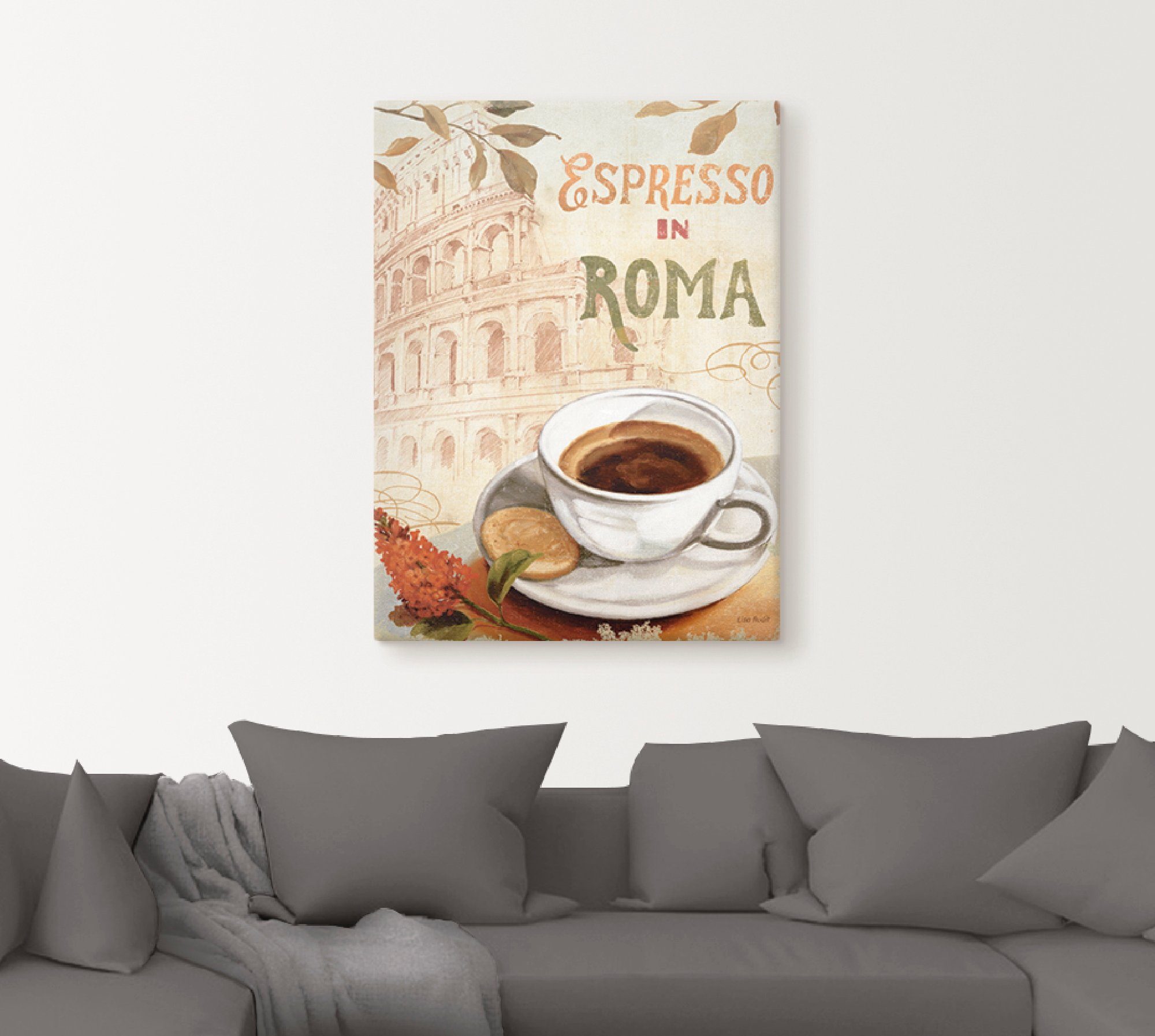 Artland Artprint Koffie in Europa III als artprint op linnen, muursticker in verschillende maten