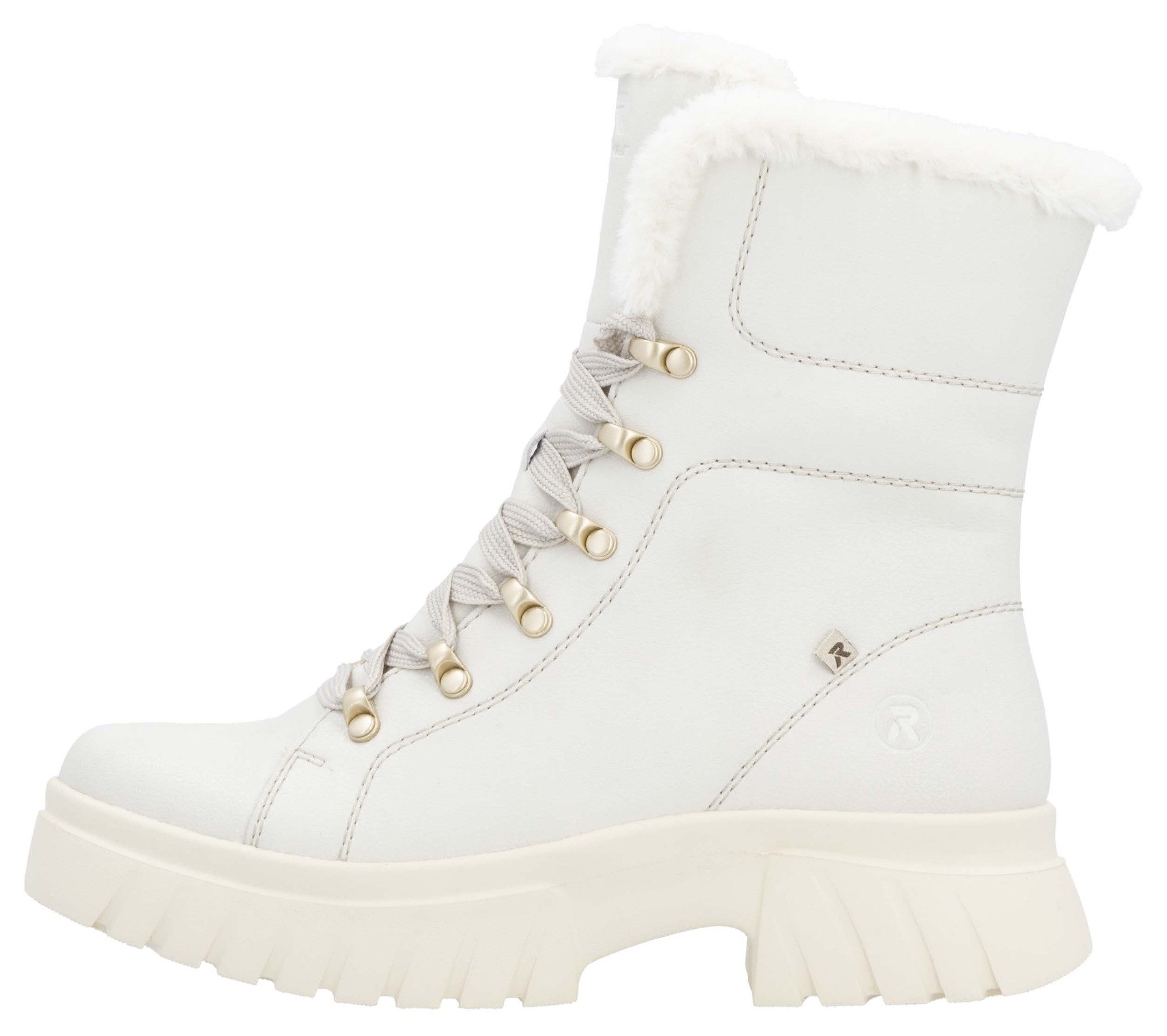 Rieker EVOLUTION Winterlaarzen , veterschoenen, plateaustiefelette, profielzool, binnenrits