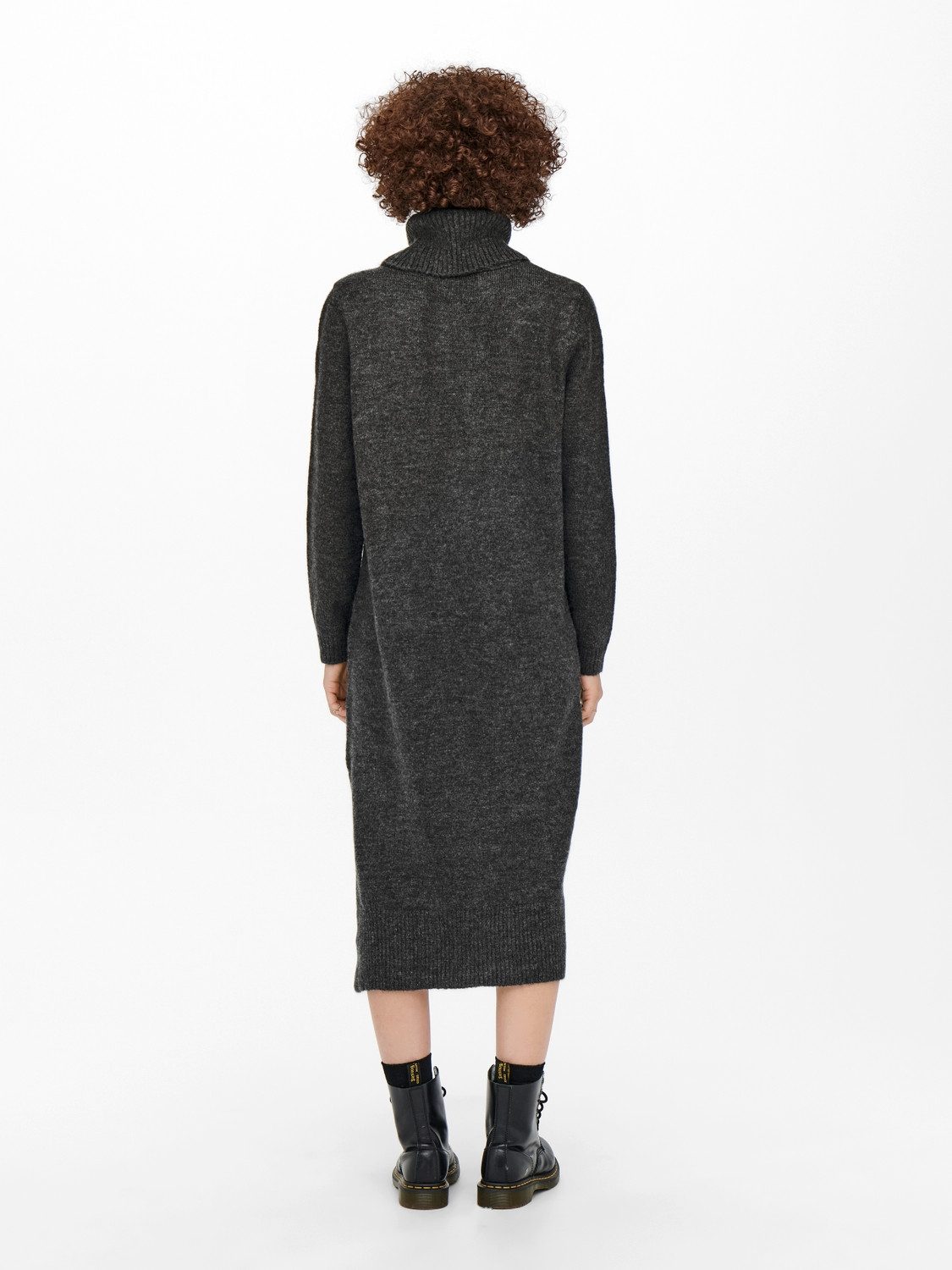 Only Gebreide jurk ONLBRANDIE L/S ROLL NECK DRESS