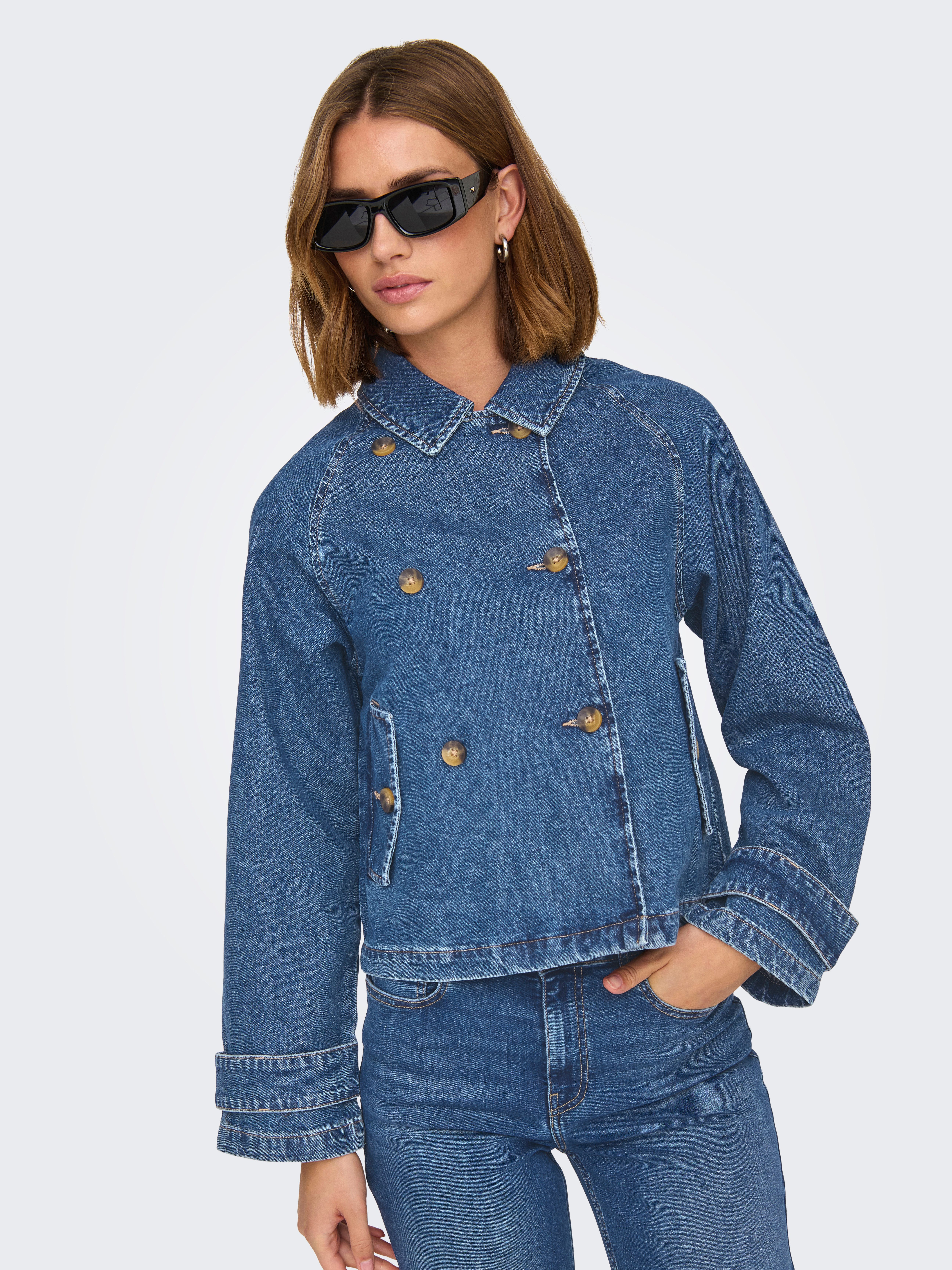 Only Jeansjack ONLAPRIL SHORT DNM TRENCH AKM