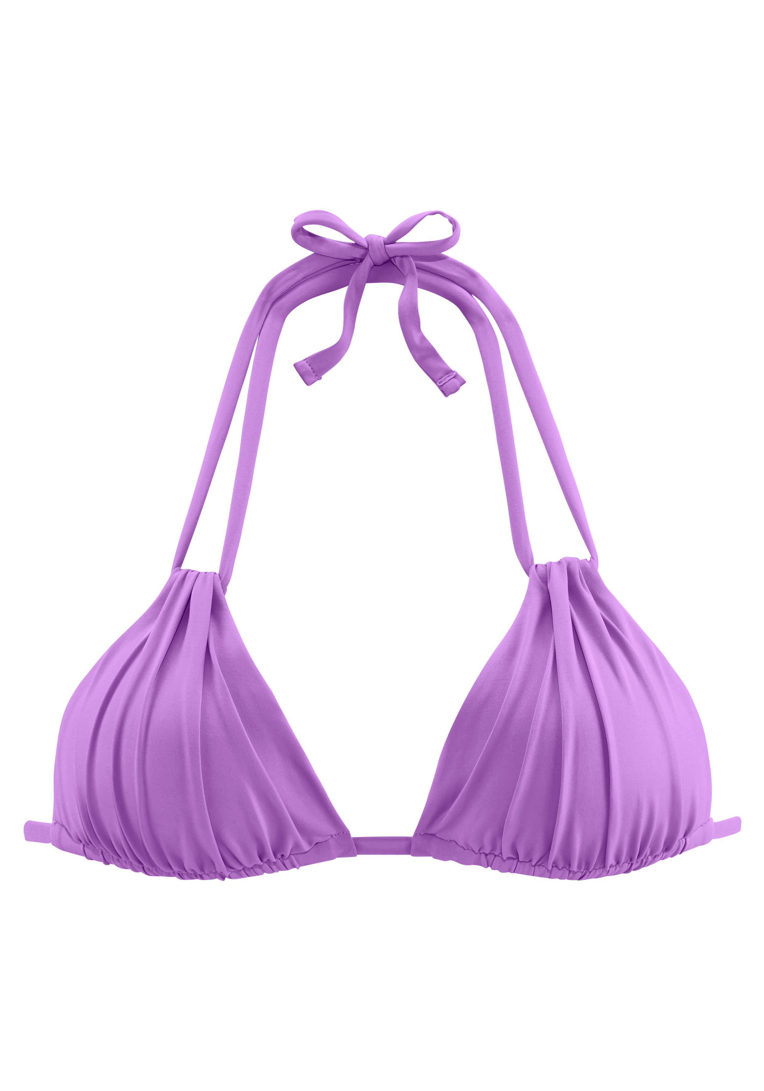 s.Oliver RED LABEL Beachwear Triangel-bikinitop Spain met plooi en dubbele bandjes