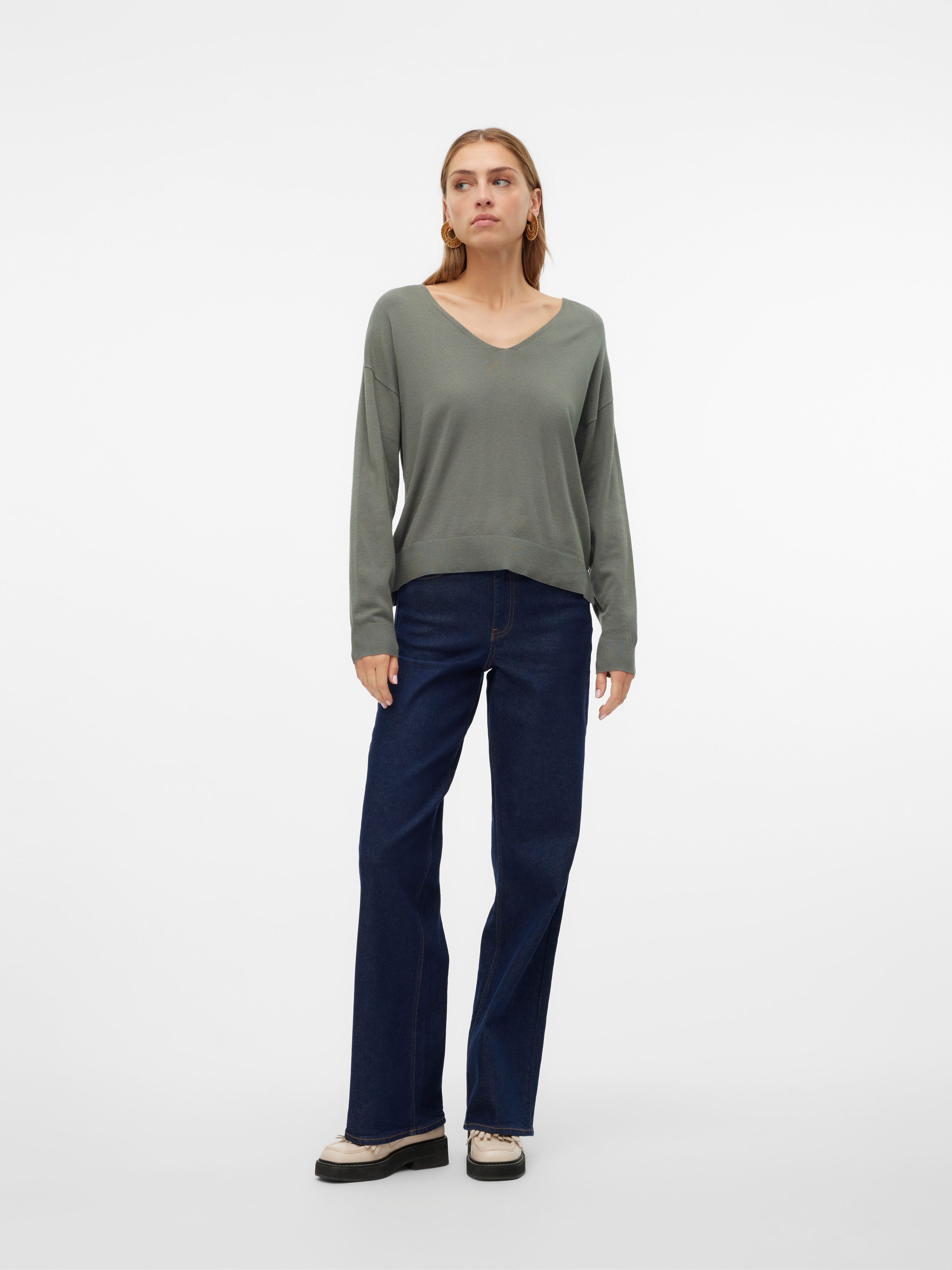 Vero Moda Trui met V-hals VMBREEZE LS V-NECK PULLOVER GA BOO