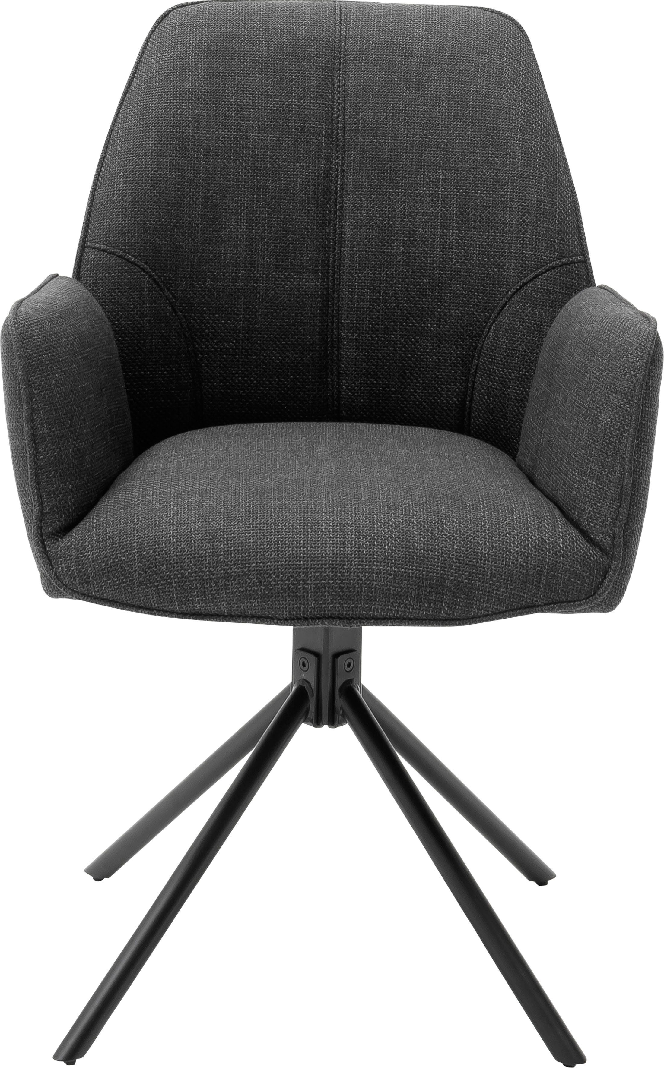 MCA furniture Stoel met 4 poten Pemba set van 2, 180°draaibaar met nivellering, stoel belastbaar tot 120 kg (set, 2 stuks)
