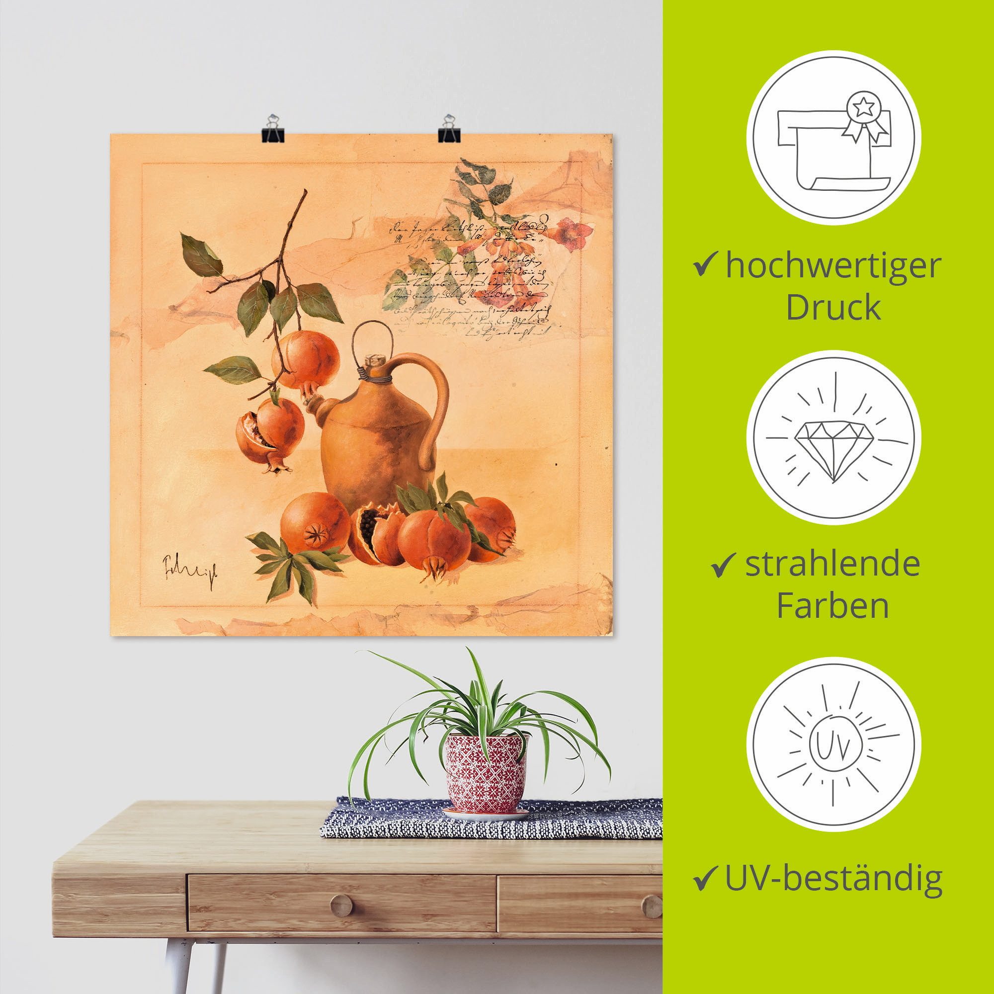 Artland Poster Gelukkige herinneringen als artprint op linnen, muursticker of poster in verschillende maten