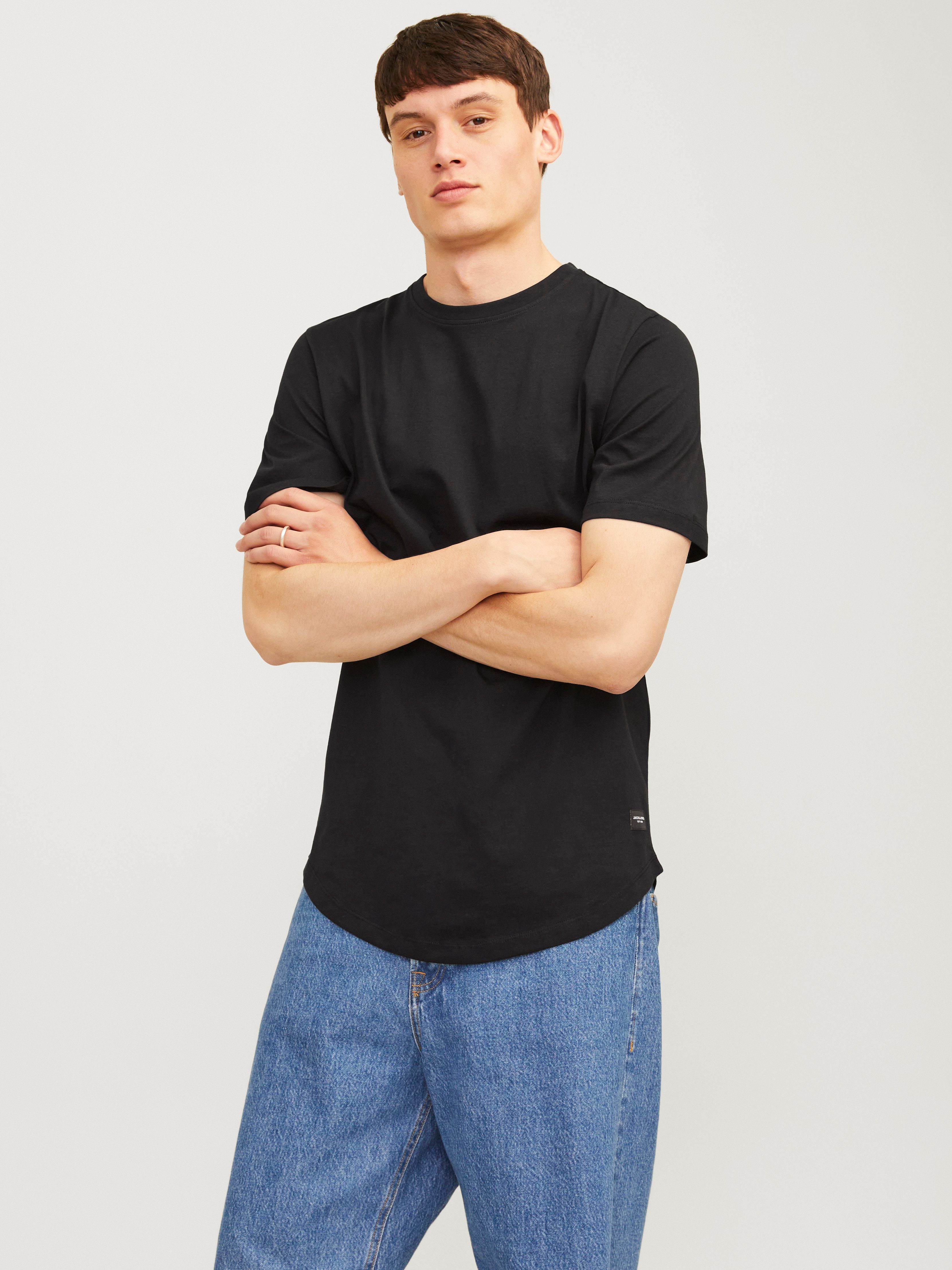 Jack & Jones Shirt met ronde hals JJENOA TEE SS CREW NECK 3PK MP NOOS (3-delig, Set van 3)