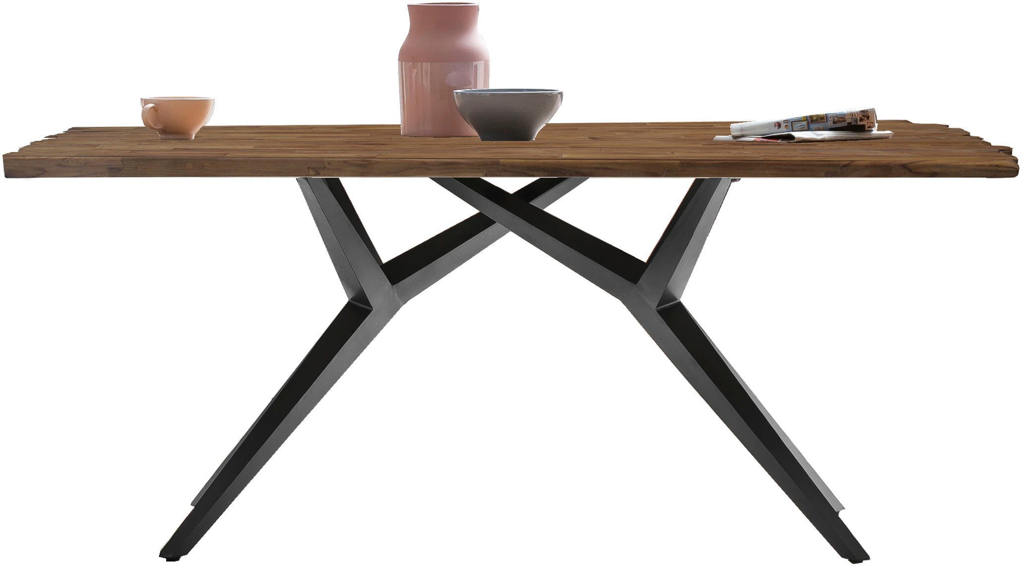 SIT Eettafel met breuklijn eettafels maat 240 cm x 73,5 cm x 100 cm beige