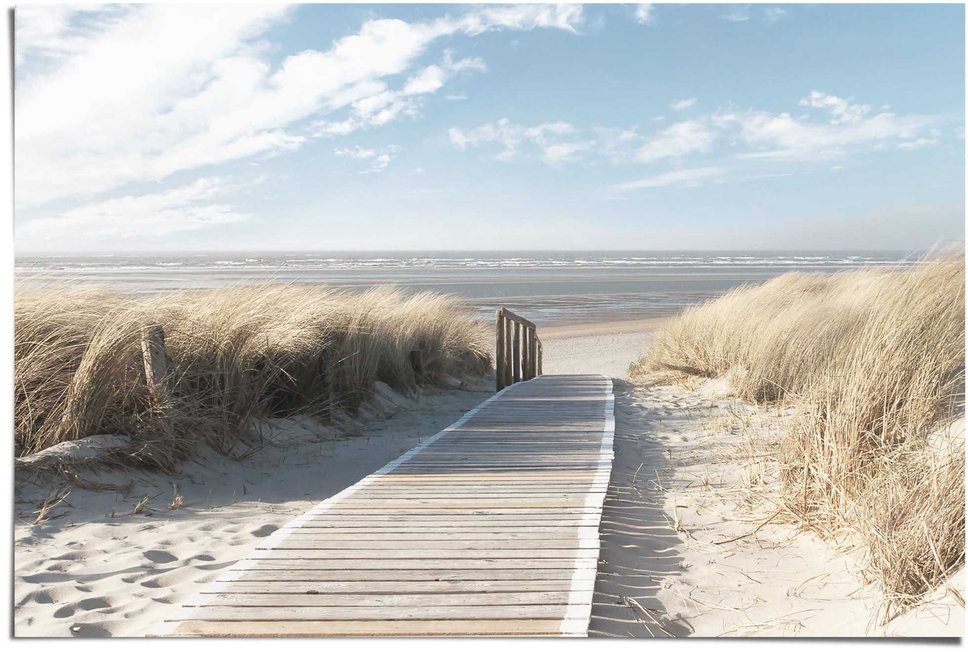 reinders! poster weg door de duinen geel