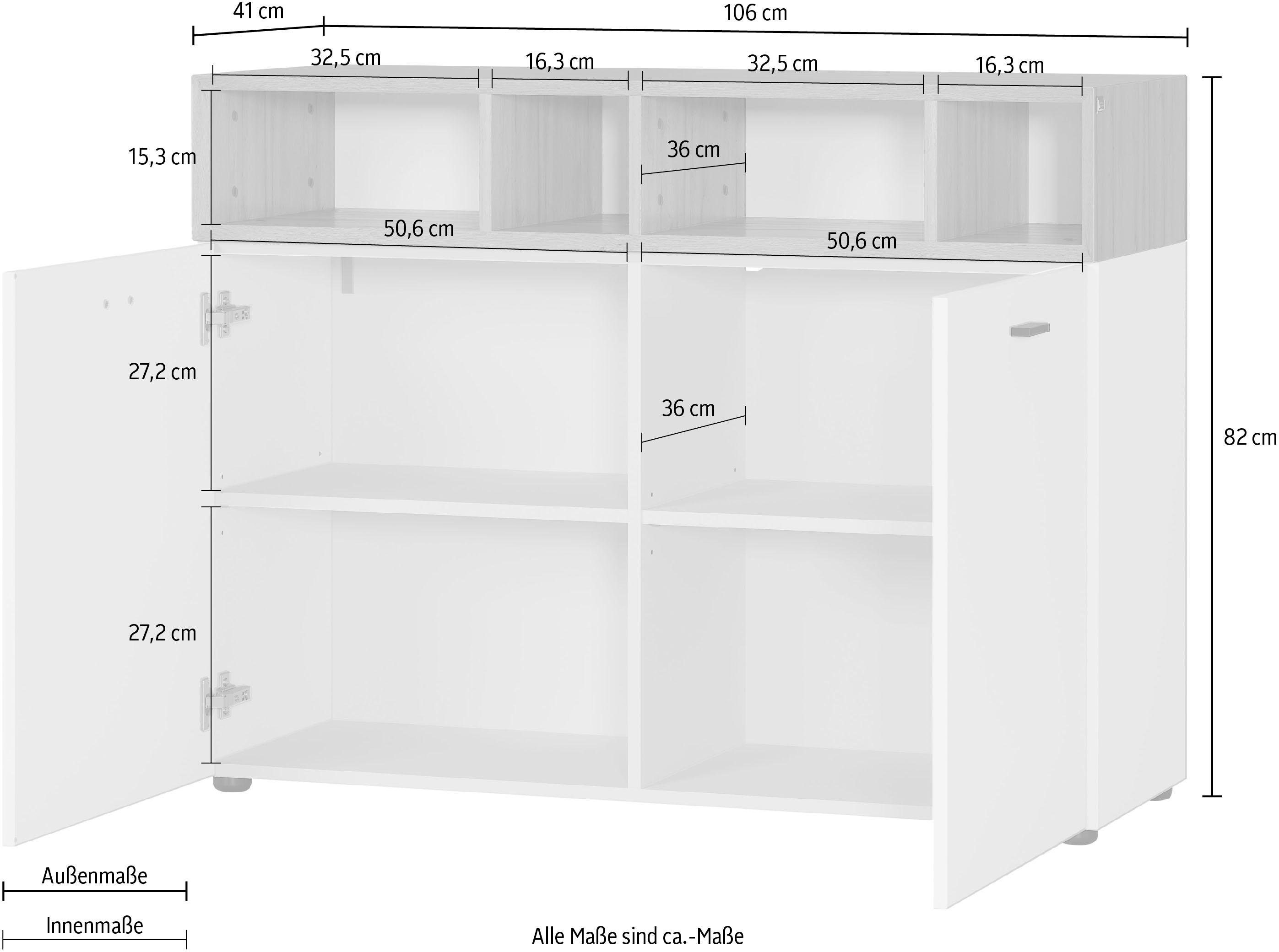 GERMANIA Kast Coruna Breedte 106 cm