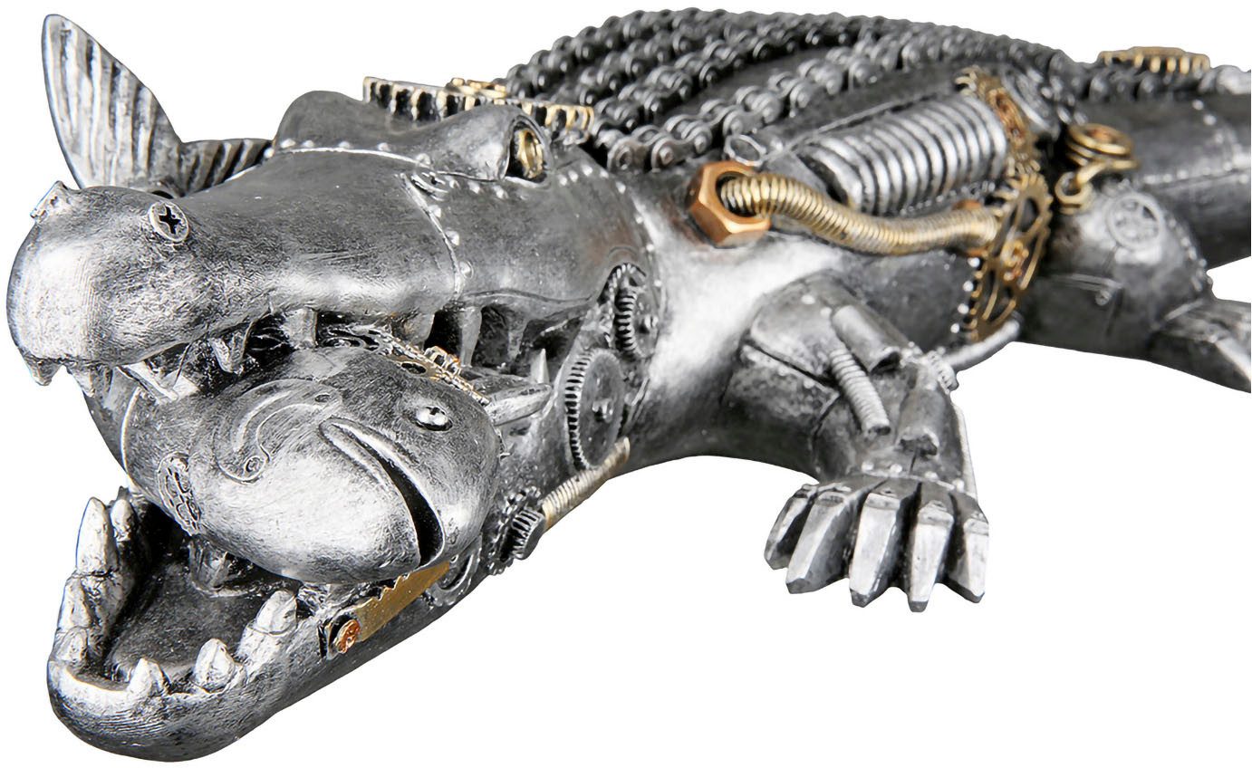 Casablanca by Gilde Dierfiguur Sculptuur "Steampunk krokodil" (1 stuk)