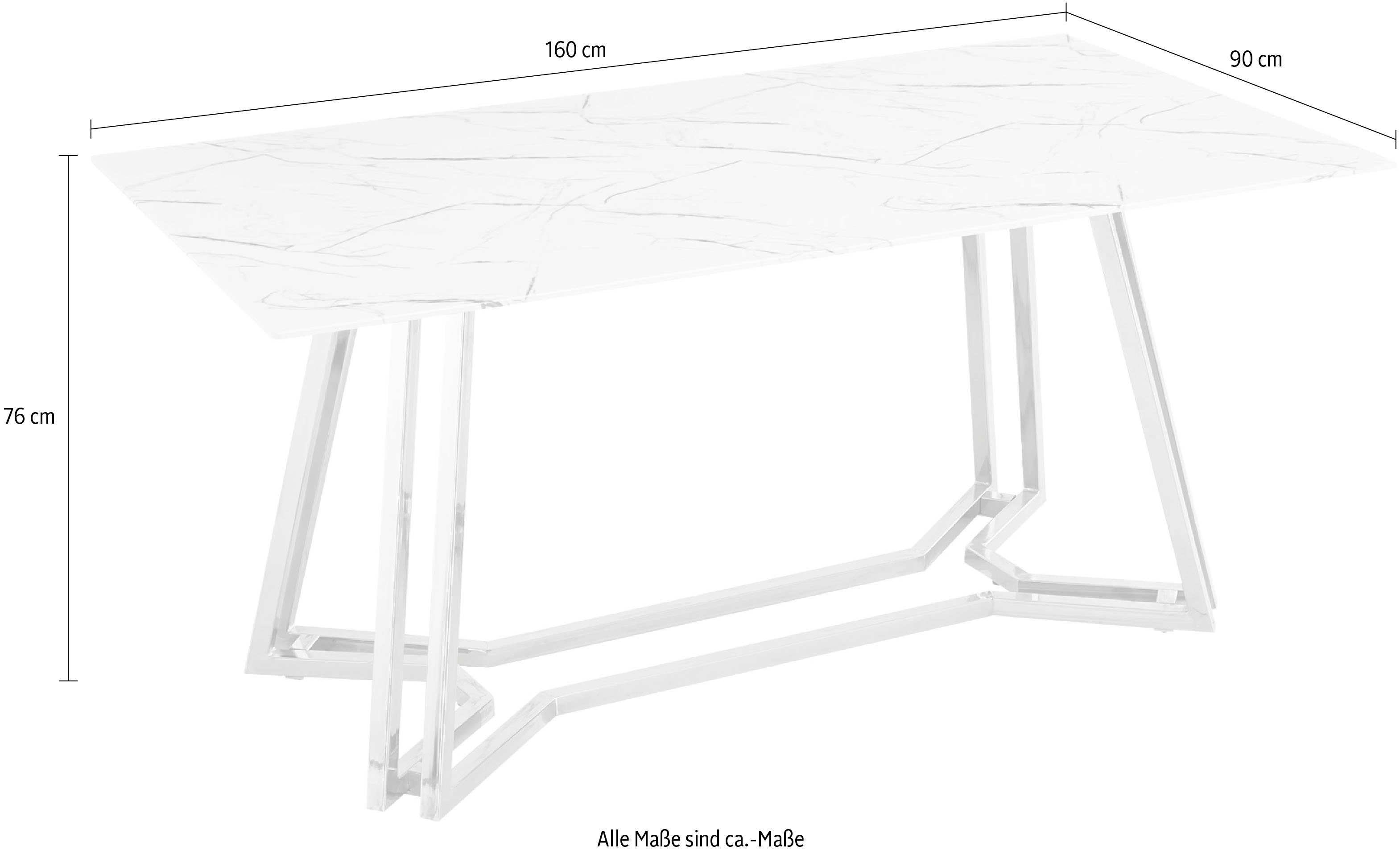 SalesFever Eettafel in marmerlook