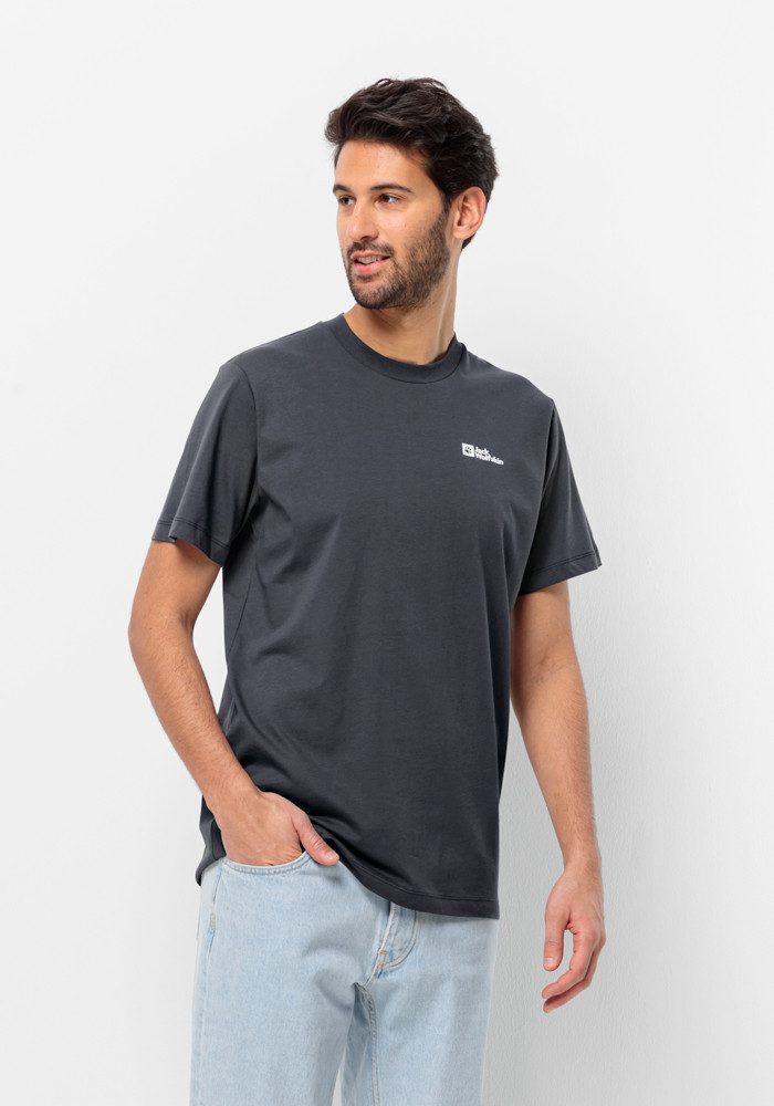 Jack Wolfskin T-shirt ESSENTIAL T M heren t-shirts maat S (48) blauw