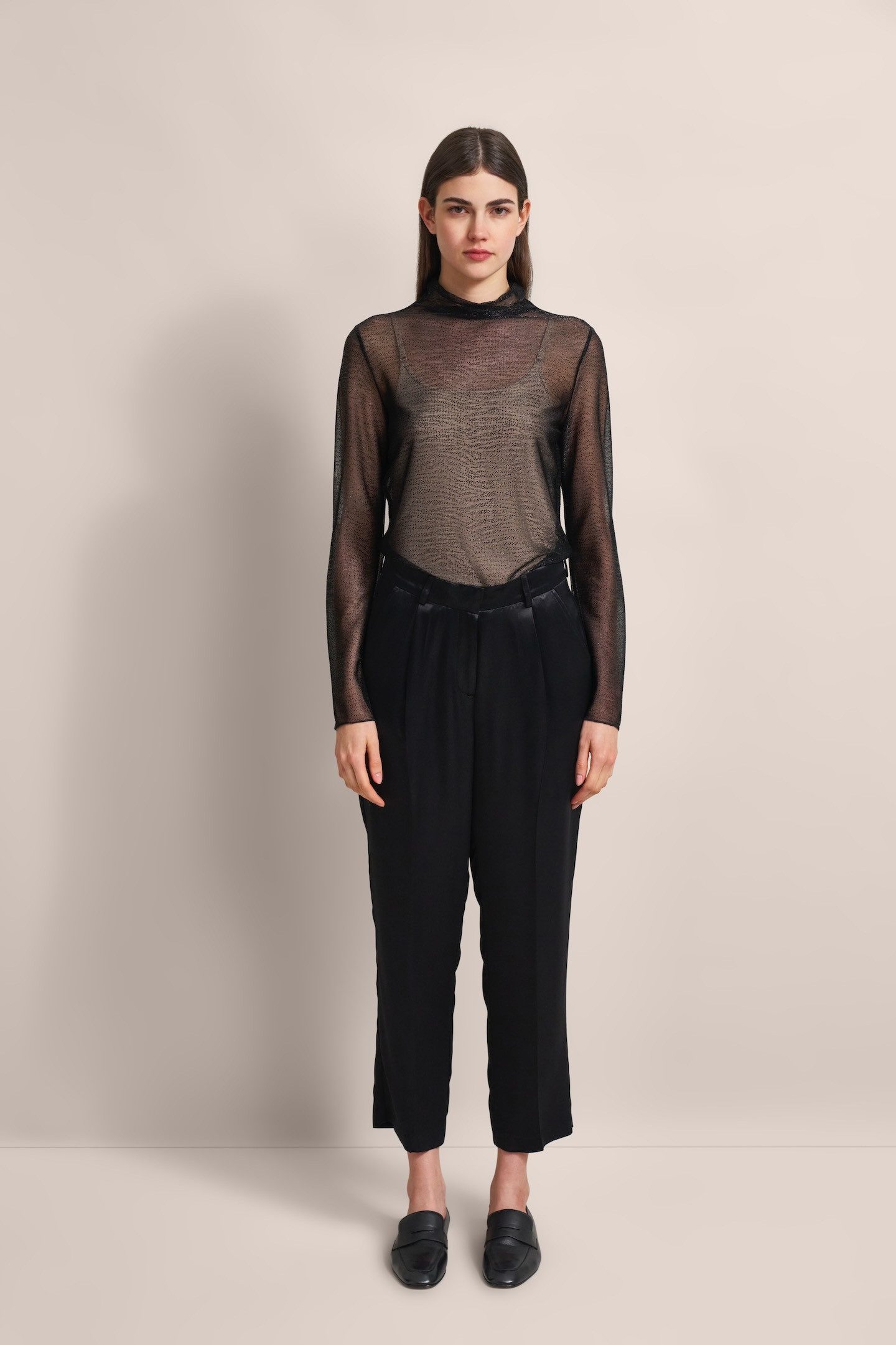 Bugatti Shirt met lange mouwen met glanseffect