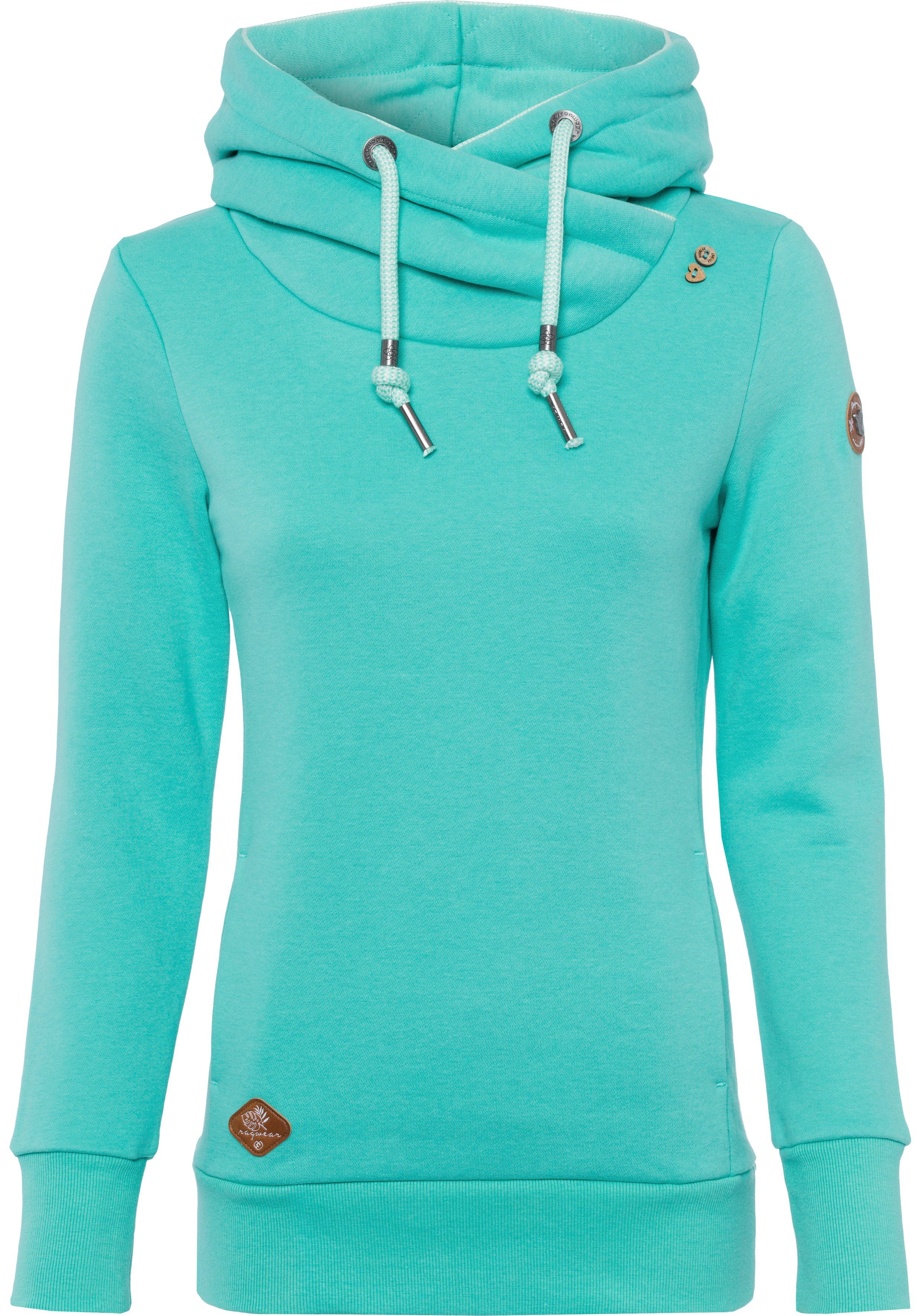 Ragwear Hoodie GRIPYBUTTON Sweater met rustieke koordaccenten