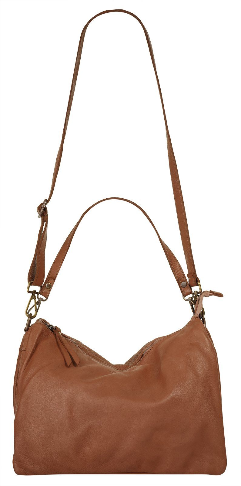 Samantha Look Schoudertas echt leer, made in italy