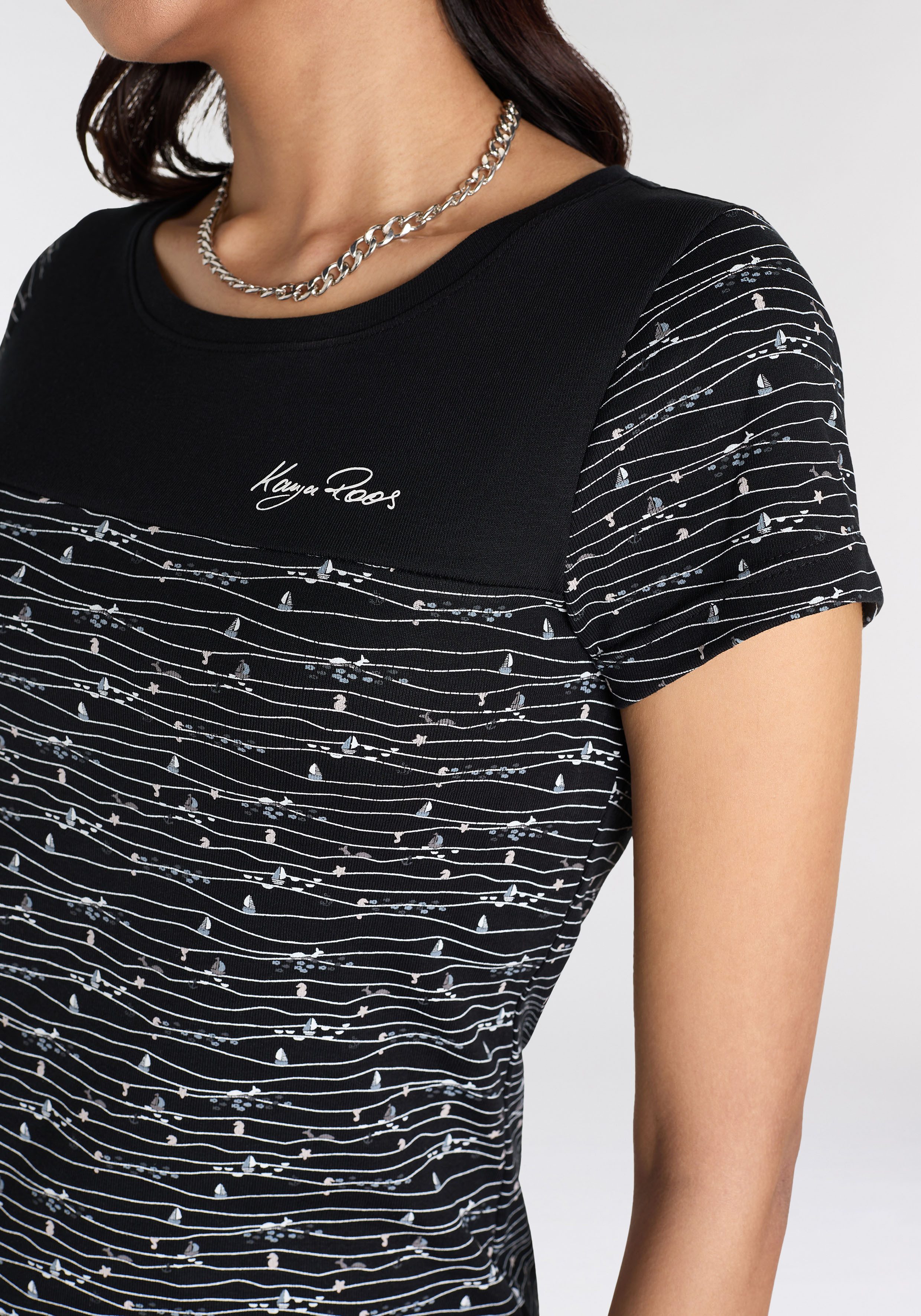 KangaROOS Jerseyjurk met trendy print all-over