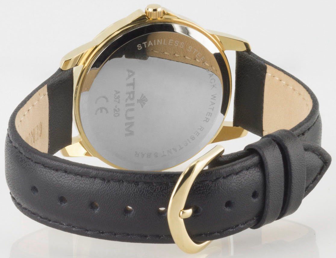 Atrium Kwartshorloge Horloge, dameshorloge, leren band
