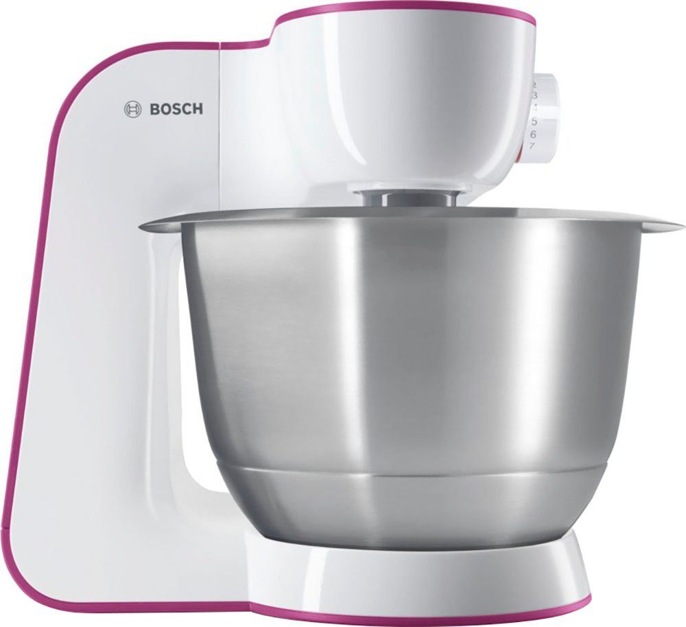 BOSCH Keukenmachine StartLine MUM54P00 7 werkstanden, deeghaak, garde, roergarde, wit/paars