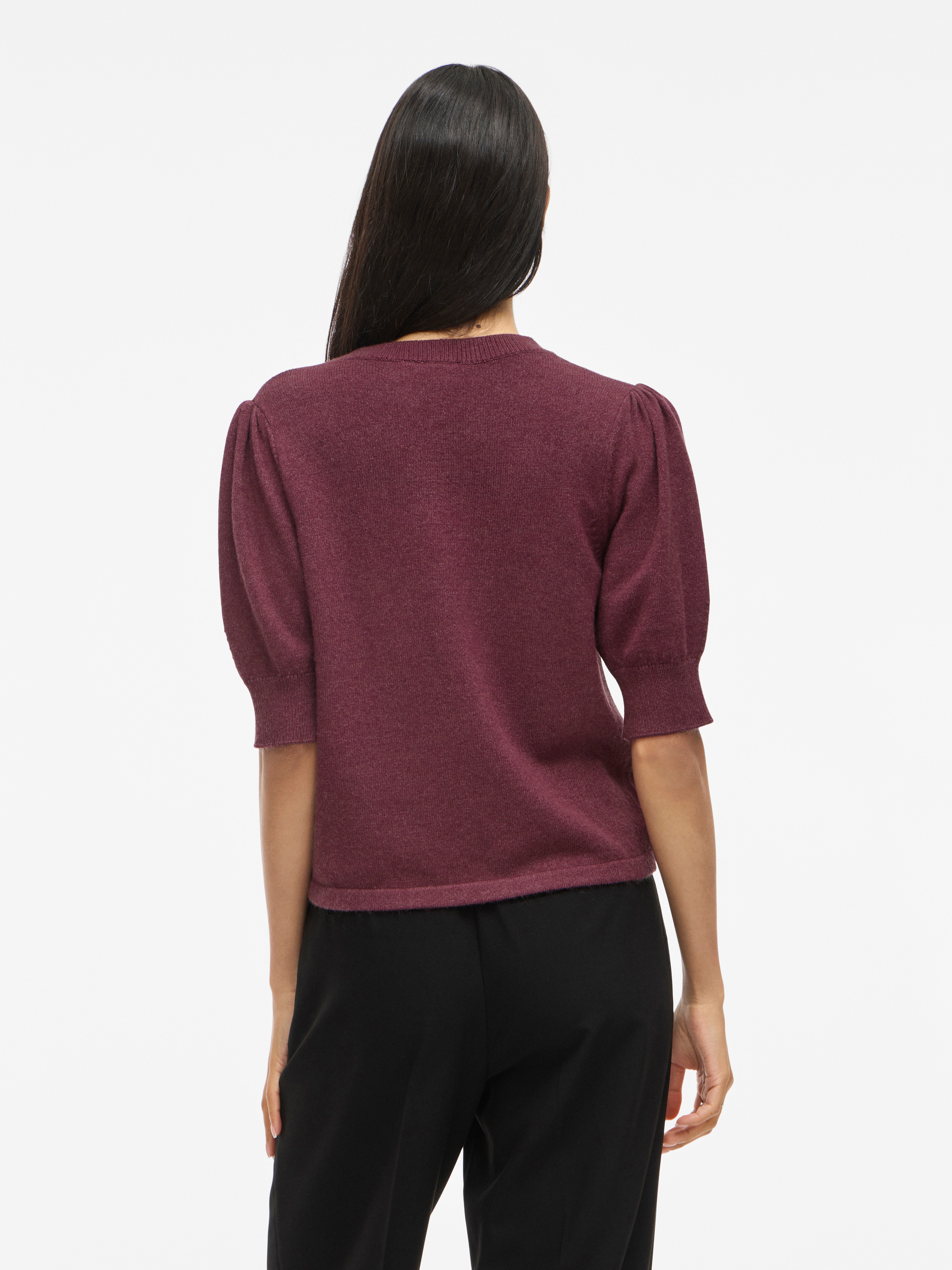 Vila Gebreide trui VIRIL 2/4 SLEEVE O-NECK KNIT TOP - NOOS