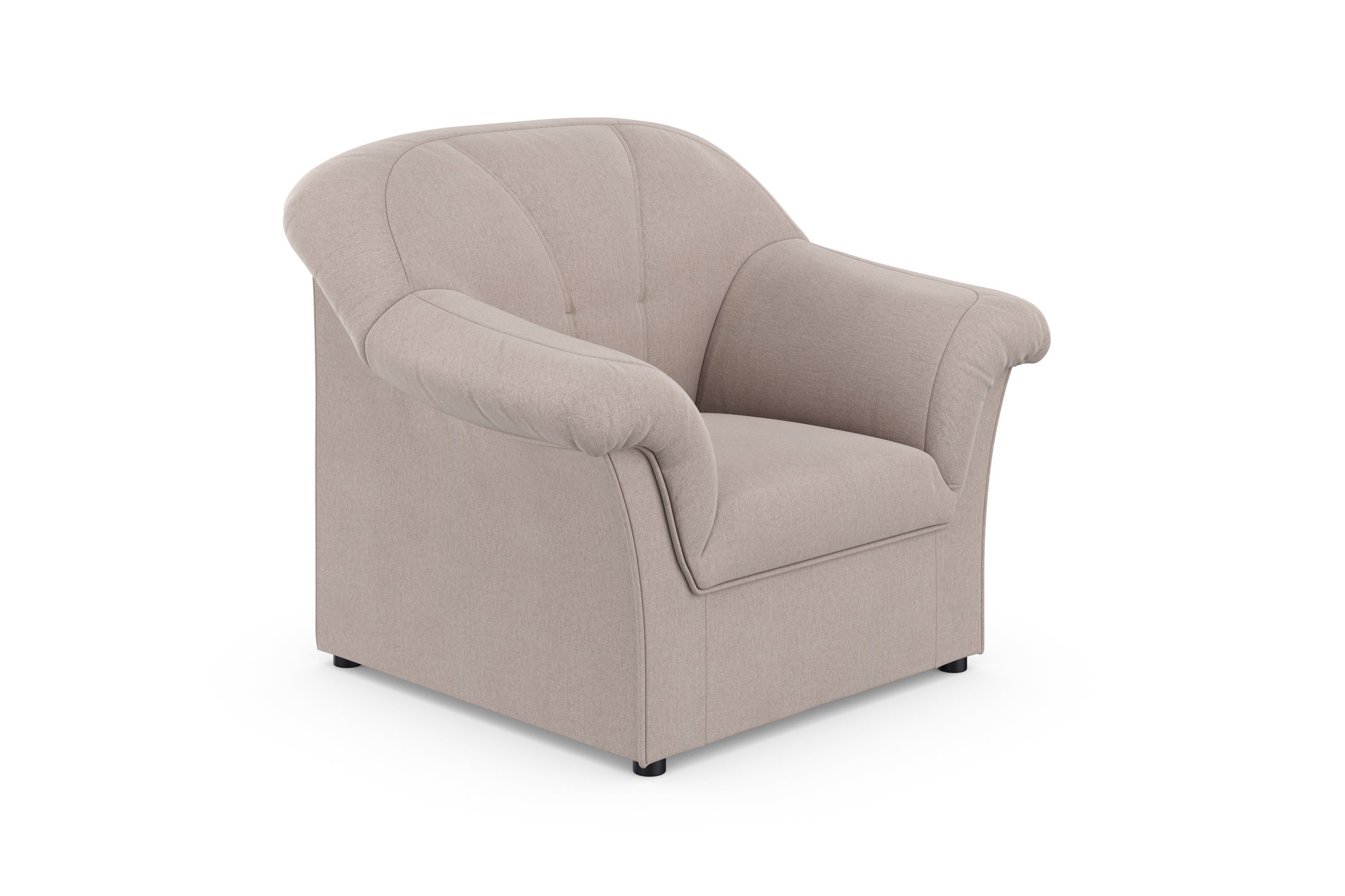 DOMO collection Fauteuil Pegnitz tijdloos, elegante armleuningen, comfortabel