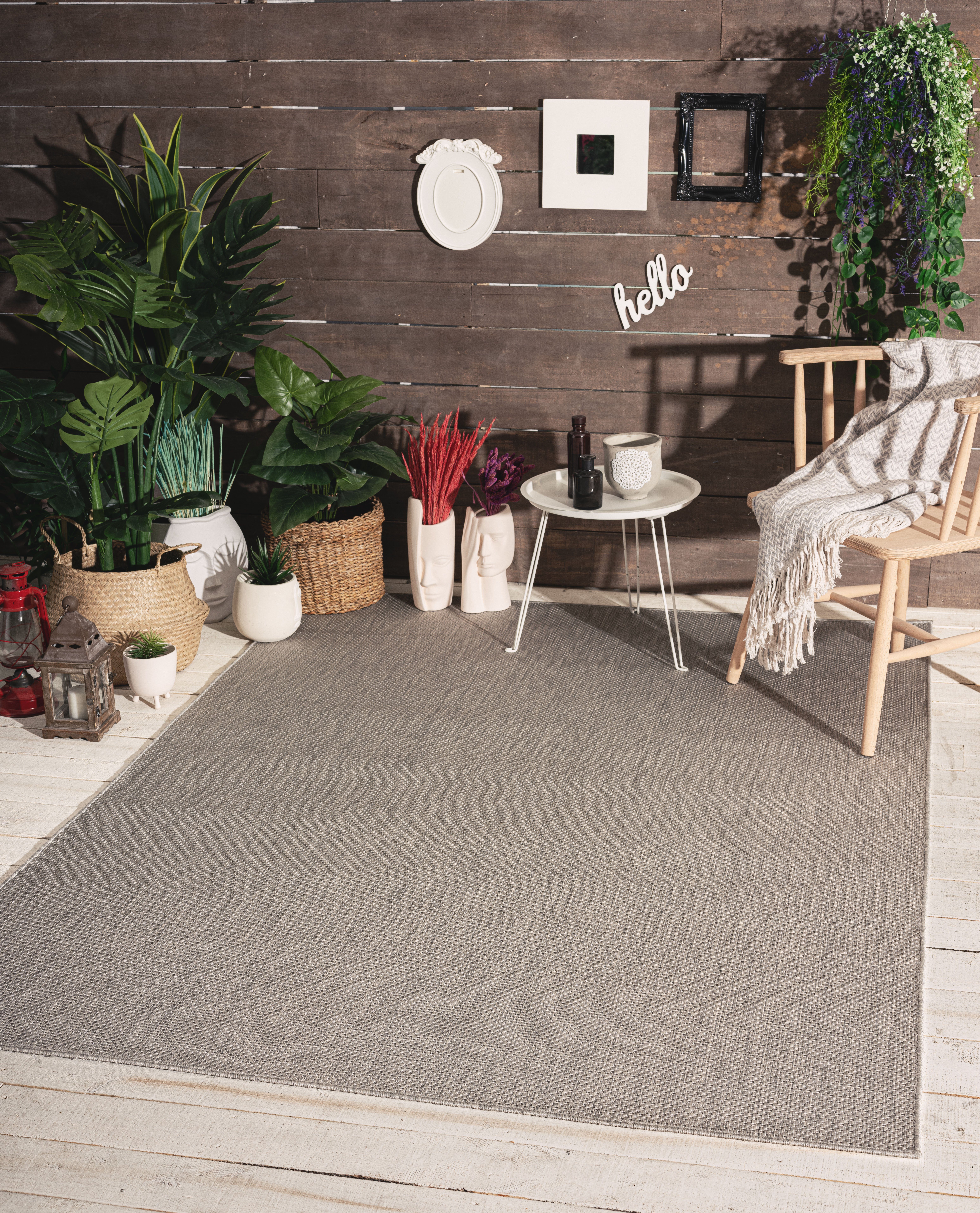 my home Vloerkleed Saylor Geschikt voor binnen en buiten, sisal-look, weerbestendig & uv-bestendig