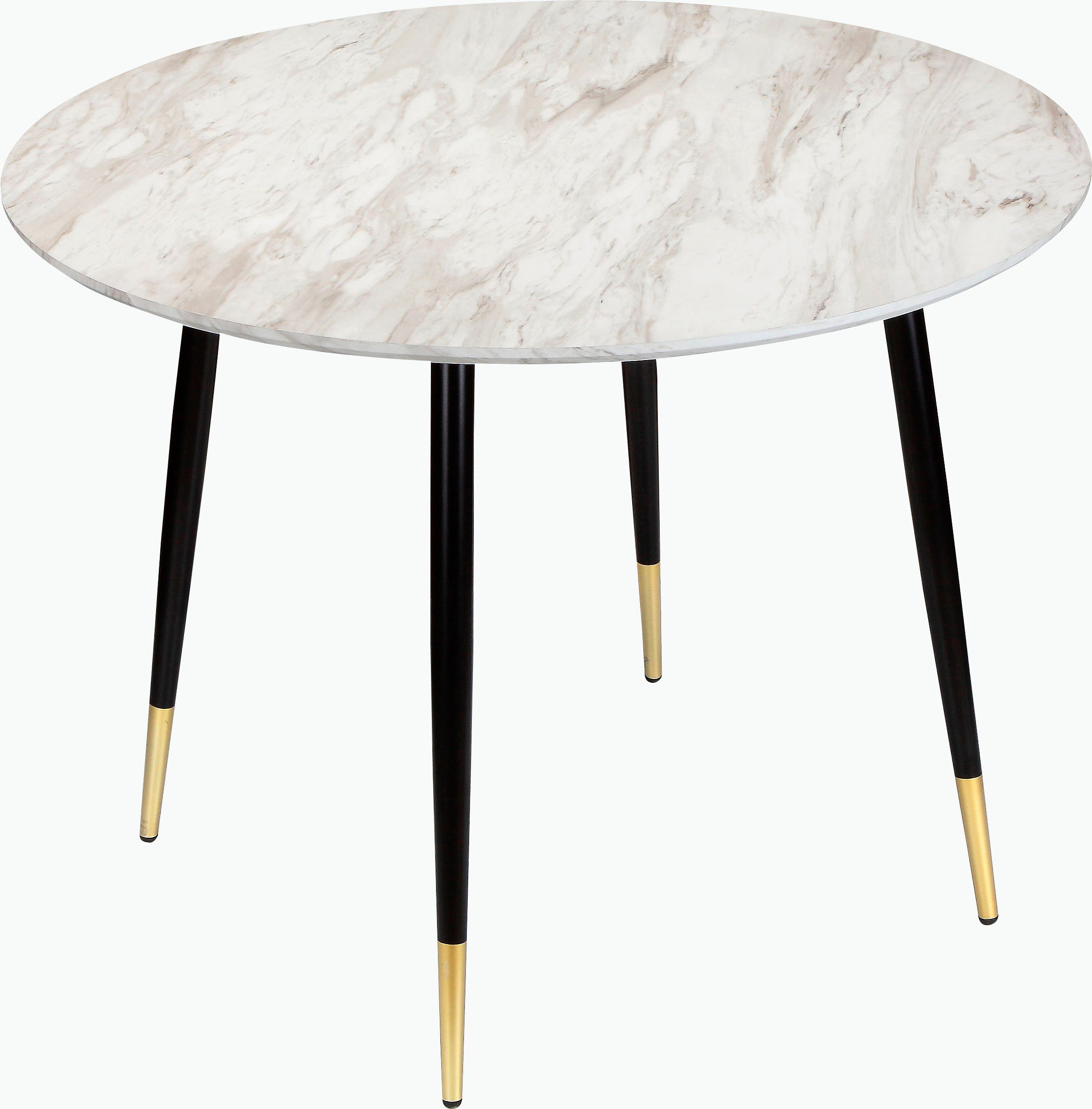 Leonique Eethoek Eadwine, TOPSELLER! Zitgroep eettafel plus 4 eetkamerstoelen (set, 5-delig)