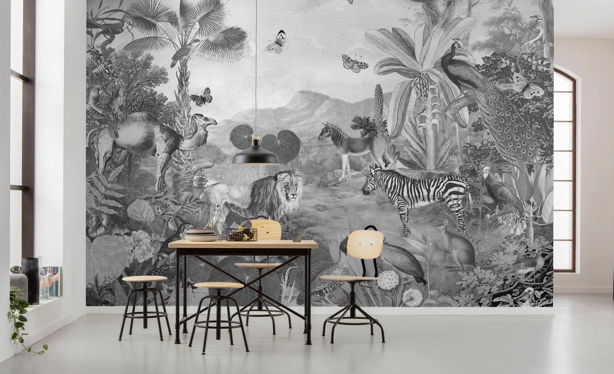 Komar Vliesbehang Digitale print vlies - Flora and Fauna - Afmeting 350 x 250 cm