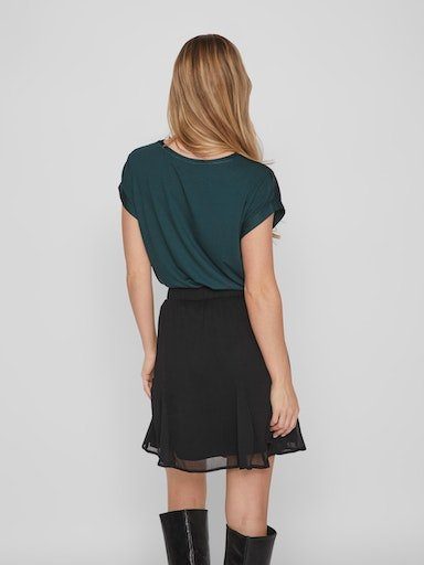 Vila Shirt met korte mouwen VIELLETTE S S SATIN TOP NOOS